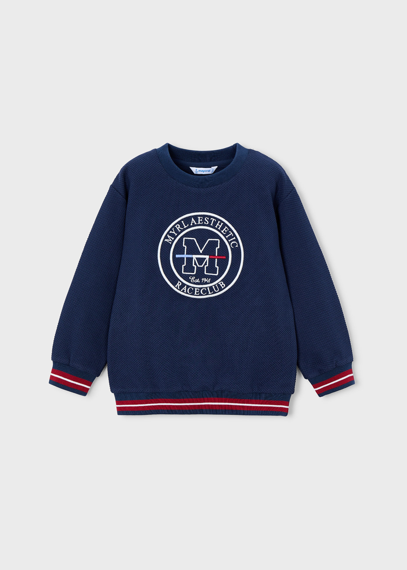 Sudadera bordado estructura niño