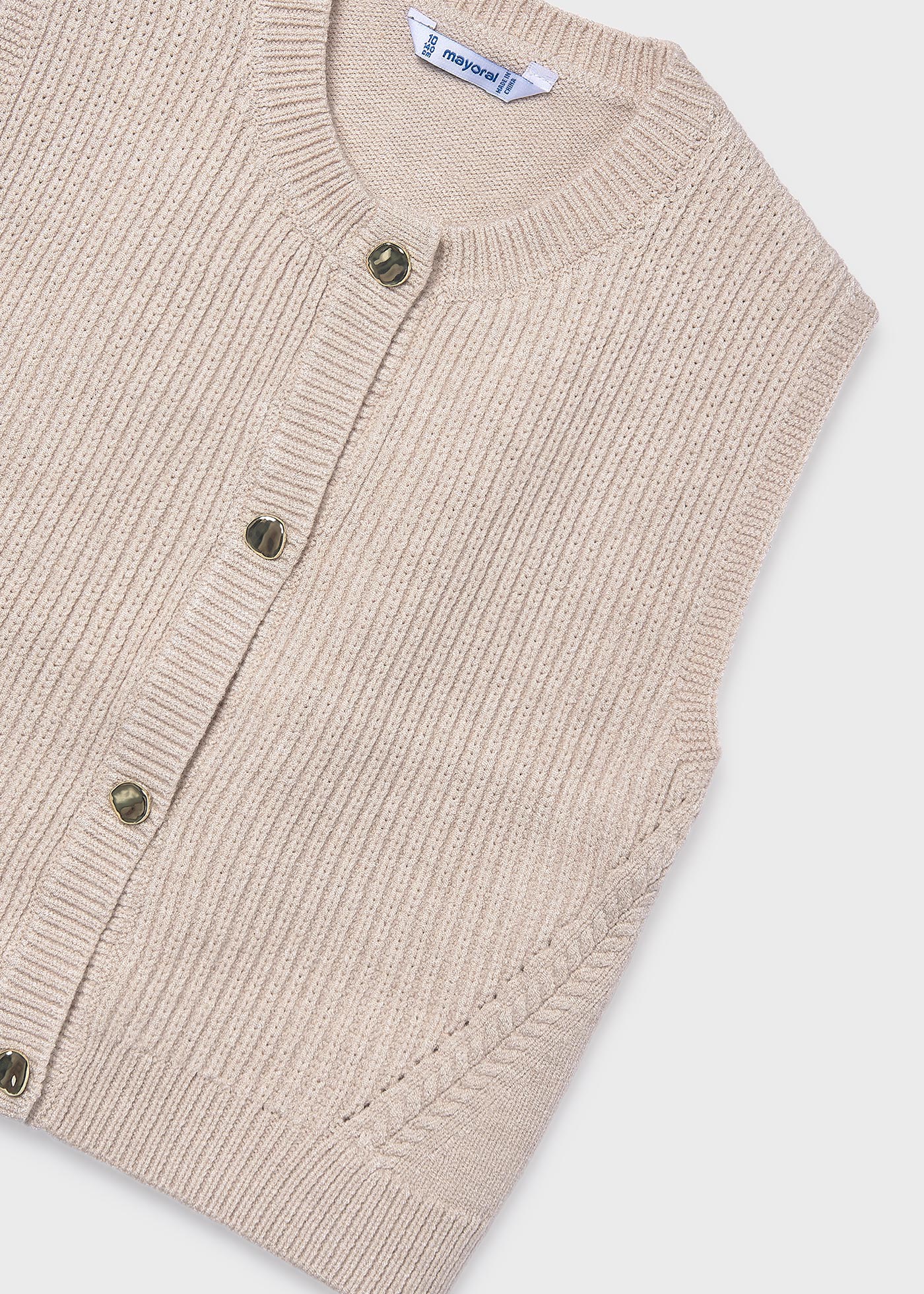 Girls buttoned vest