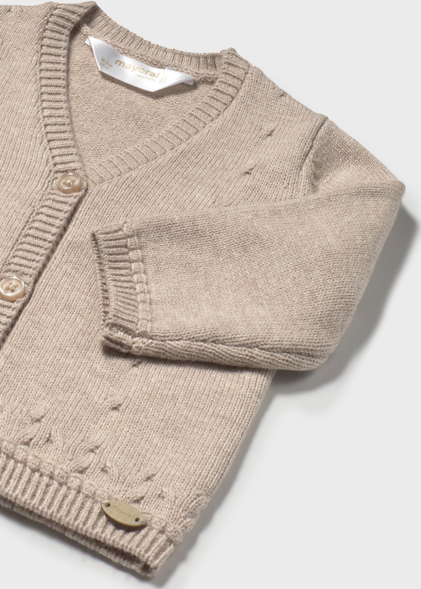 Cardigan tricot nouveau-né