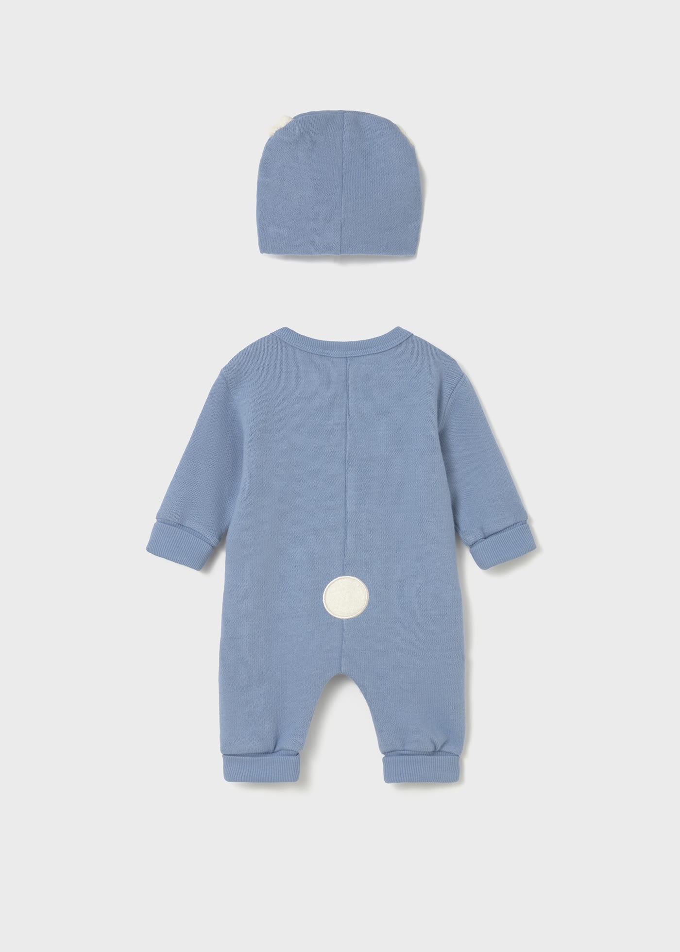 Newborn animal romper suit with hat
