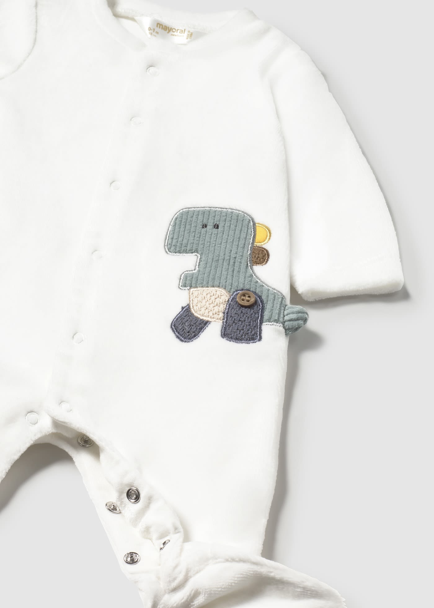 Pack 2 babygrows aveludados recém nascido