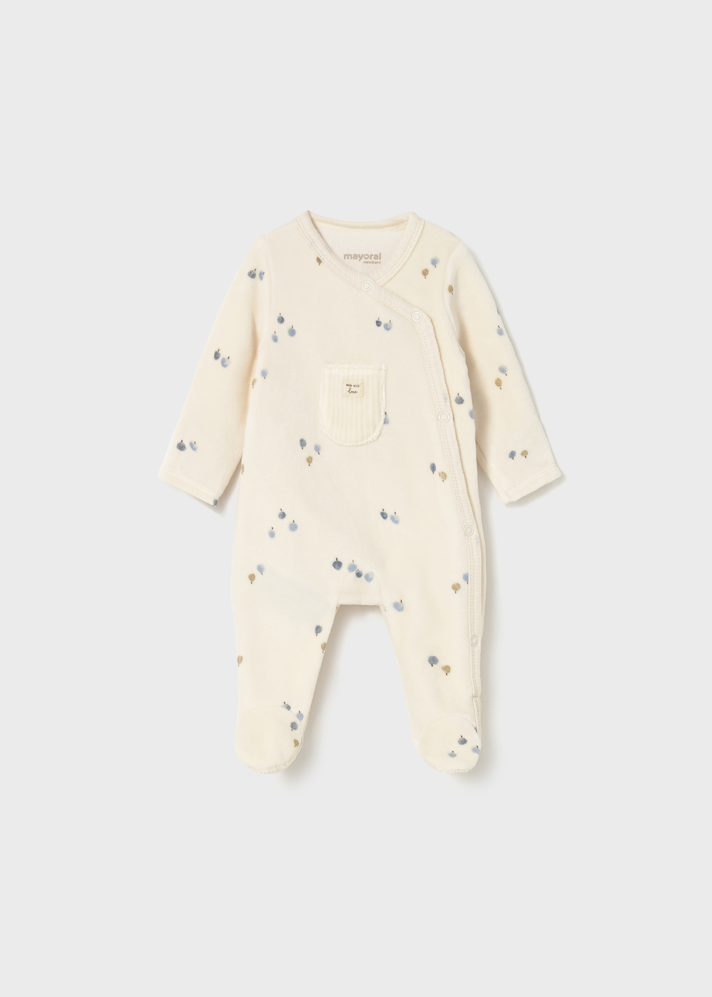 Newborn unisex romper with feet
