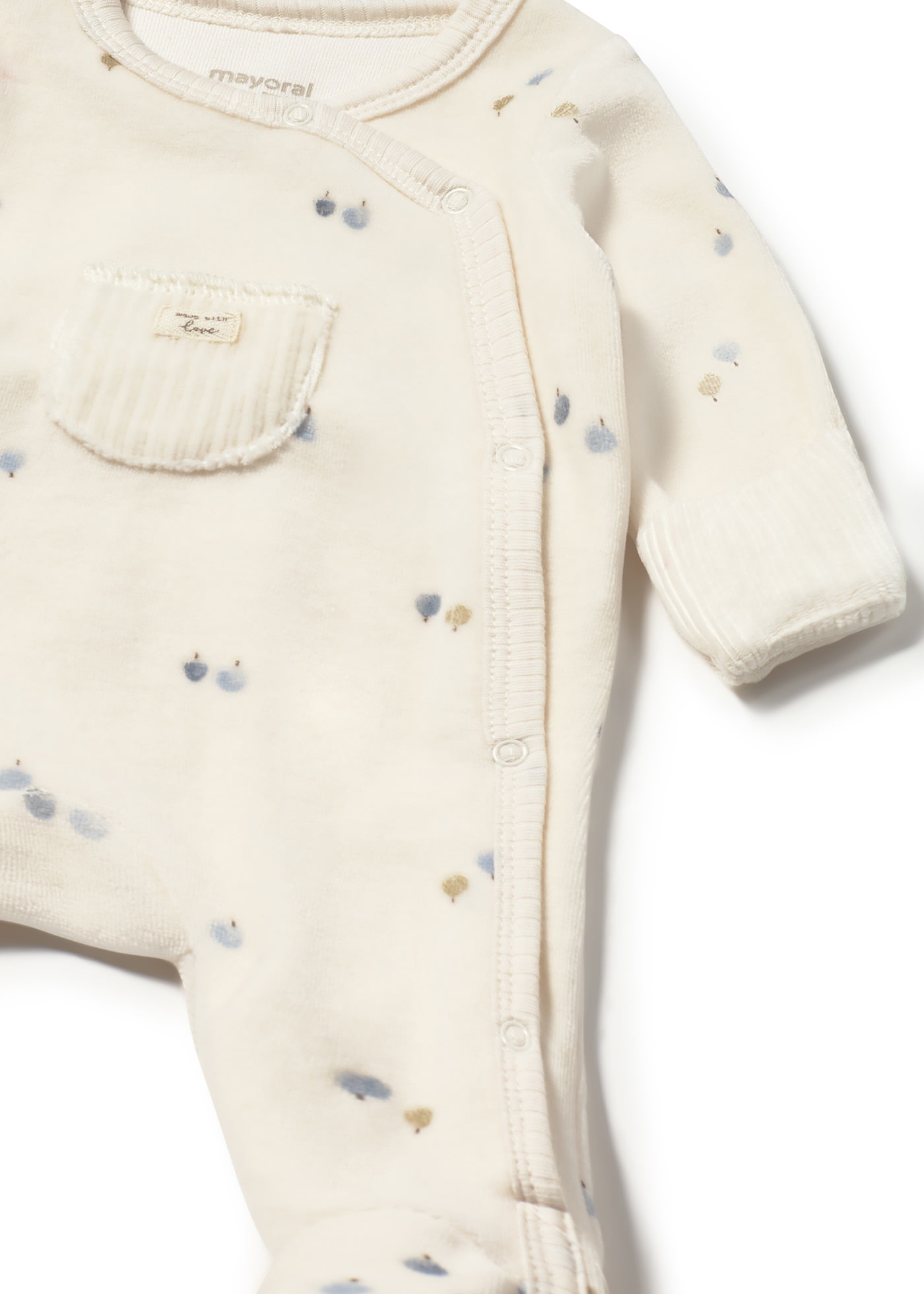 Newborn unisex romper with feet