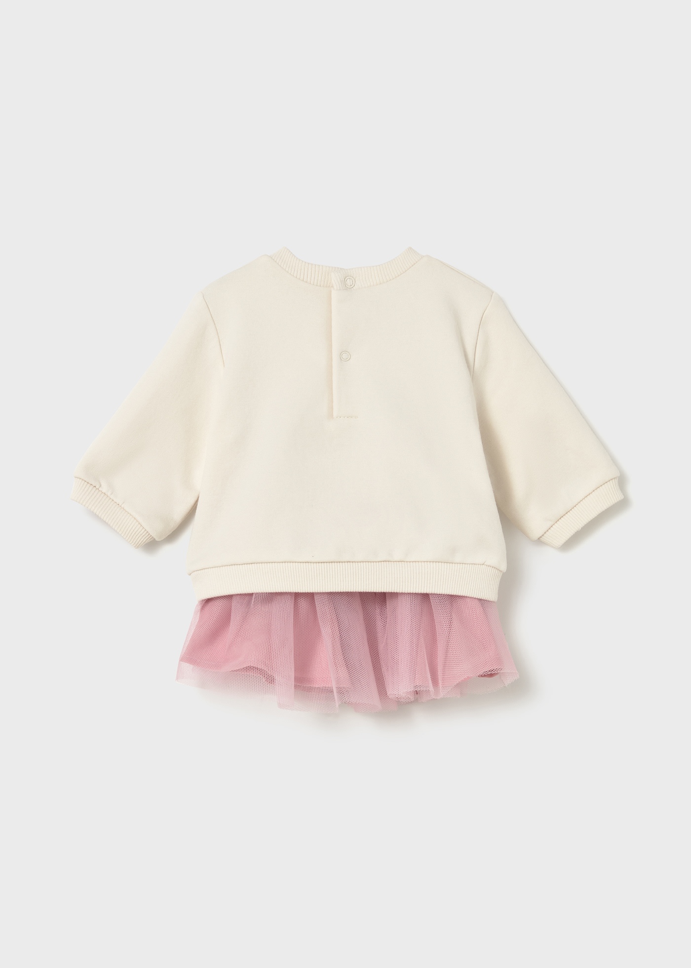Conjunto falda tul y sudadera recién nacida