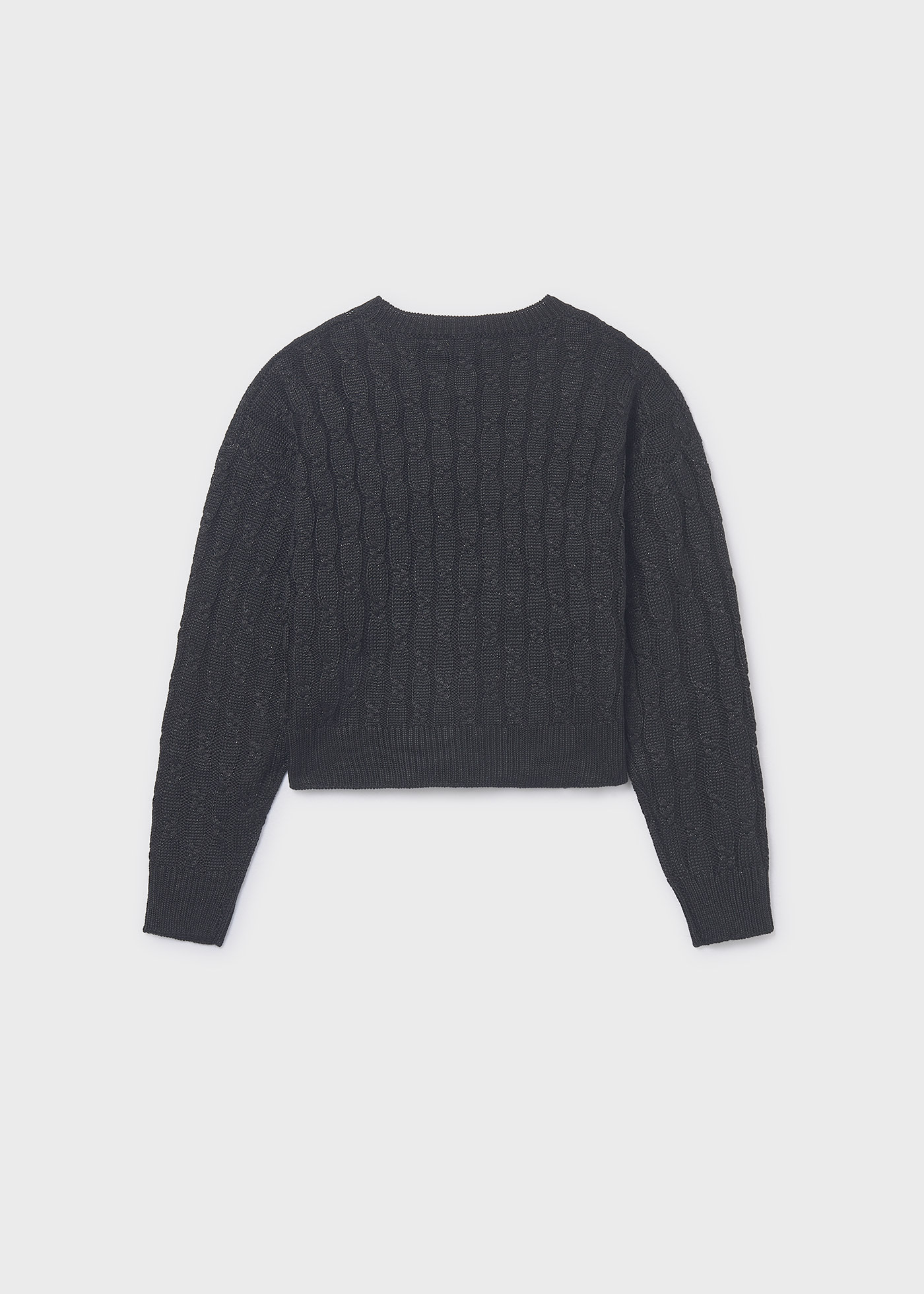 Girls braided knit jumper