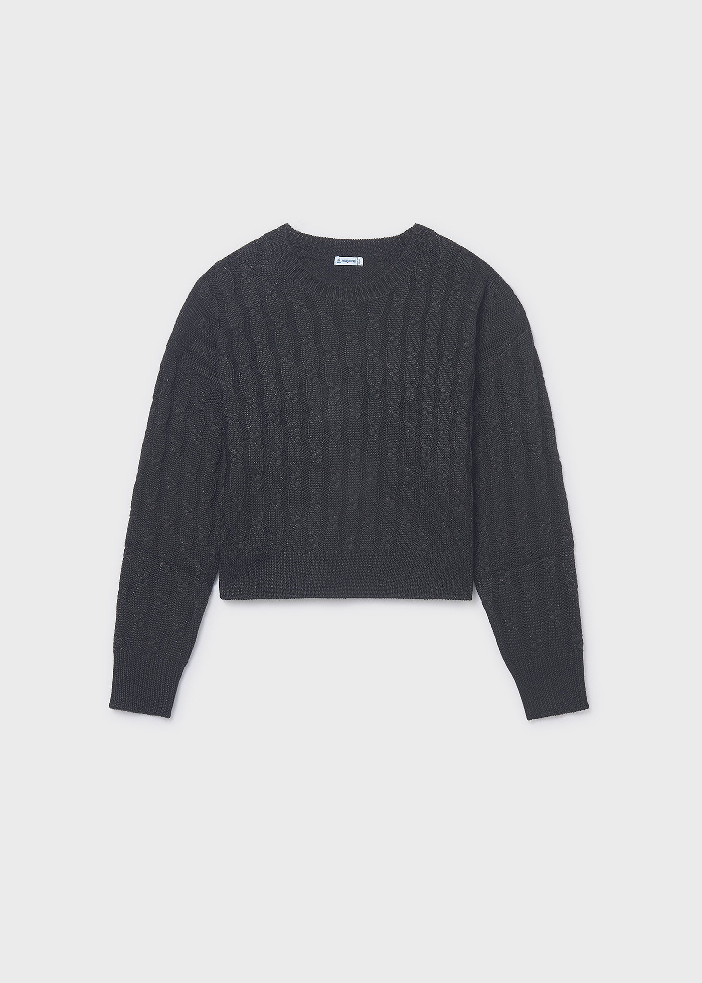 Girls braided knit jumper
