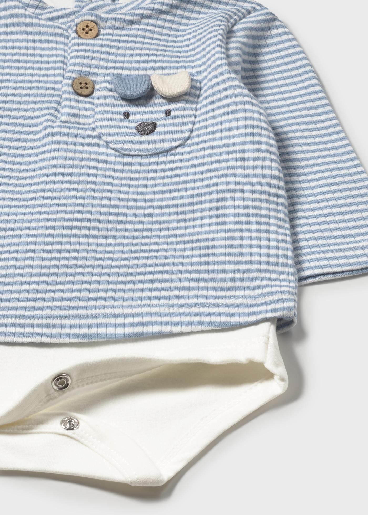 Body w paski dla noworodka