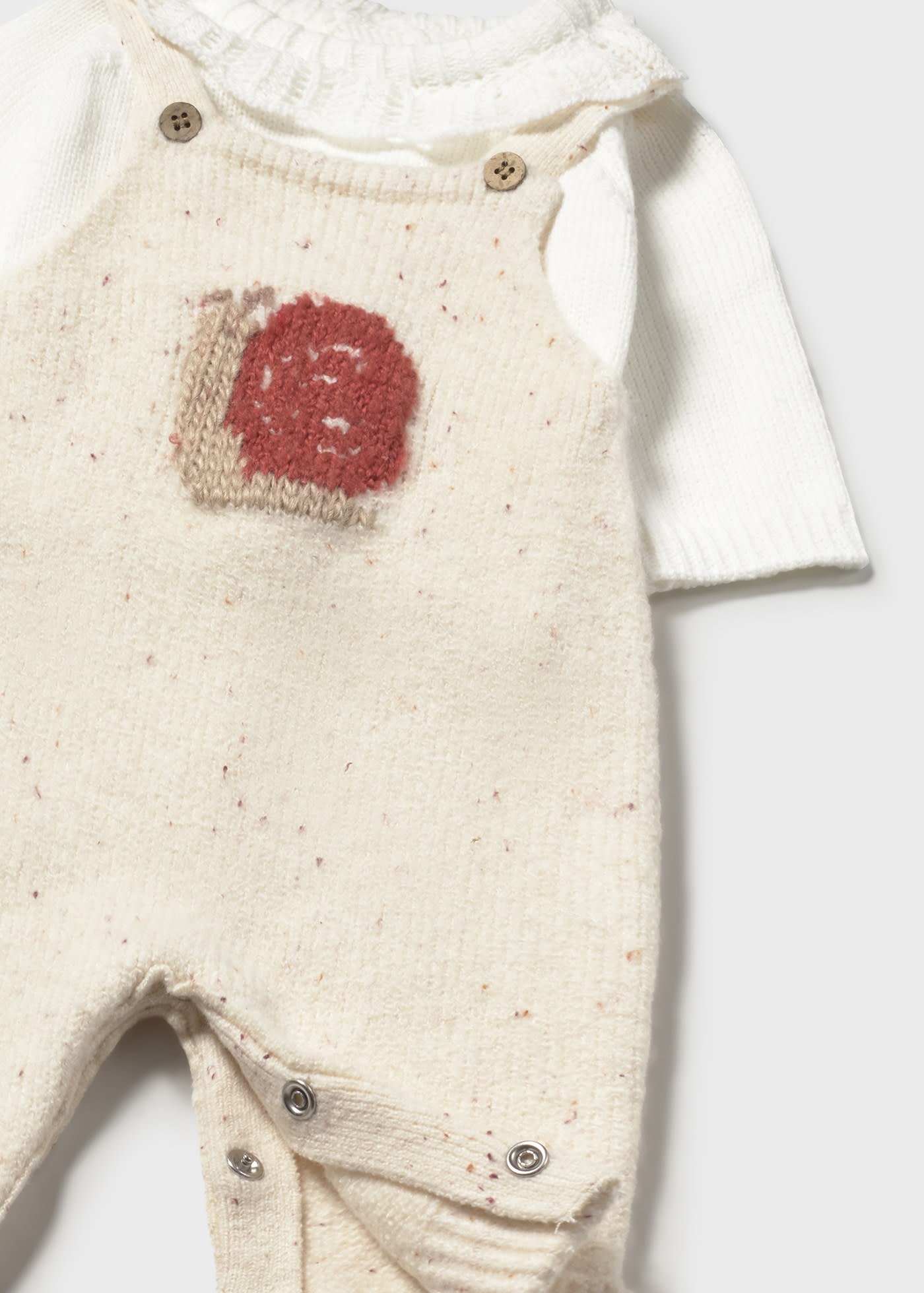 Newborn Girl Dungaree and Sweater Set