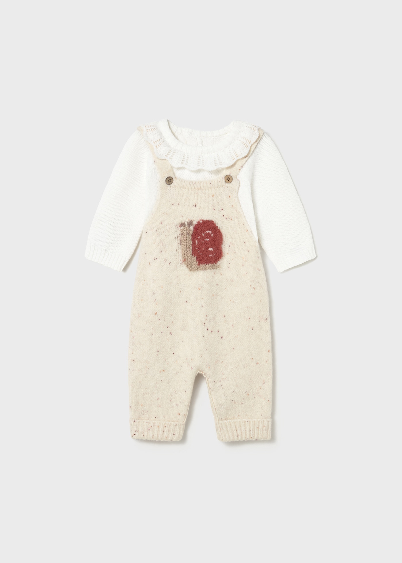 Newborn Girl Dungaree and Sweater Set