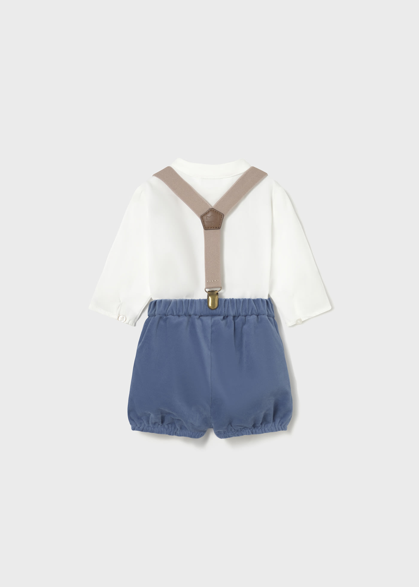 Newborns shorts set with shirt and braces