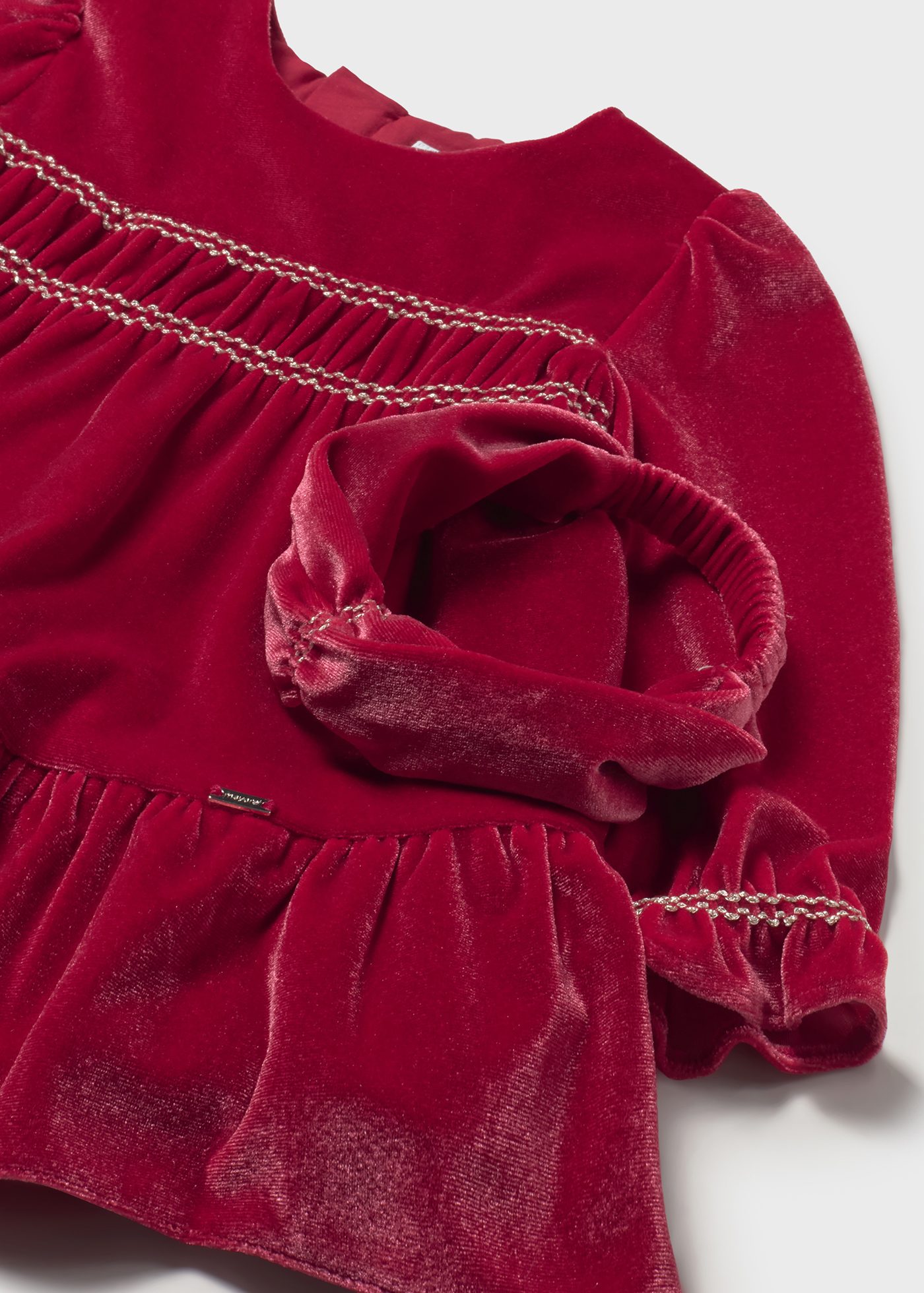 Samtkleid mit Haarband Baby