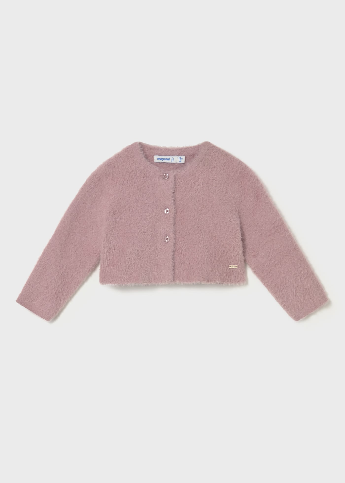 Baby Knit Cardigan with Faux Fur