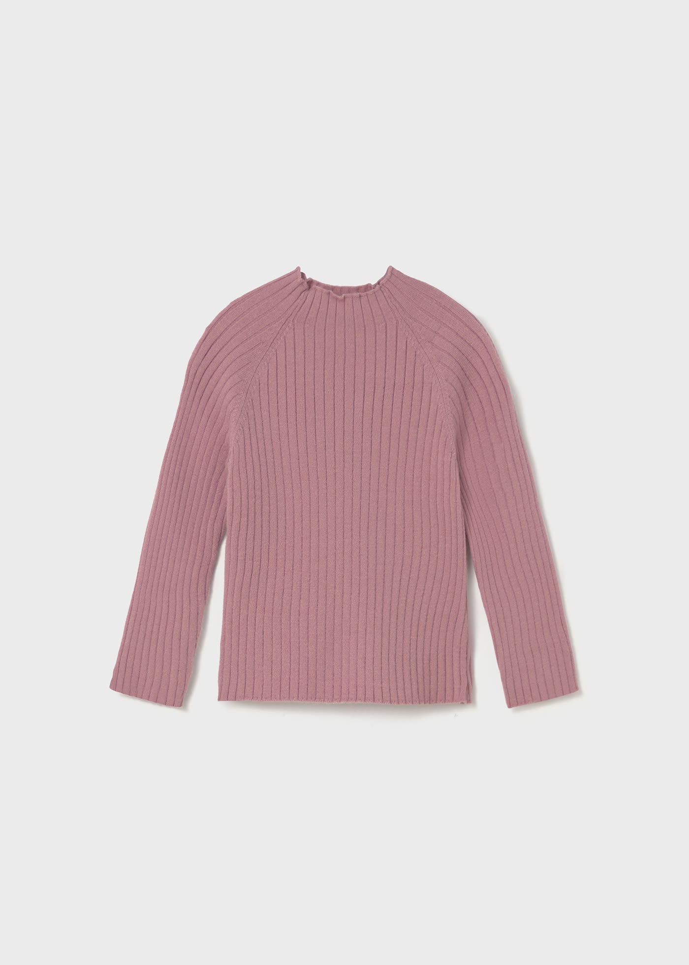 Babys knitted jumper with mid high neck