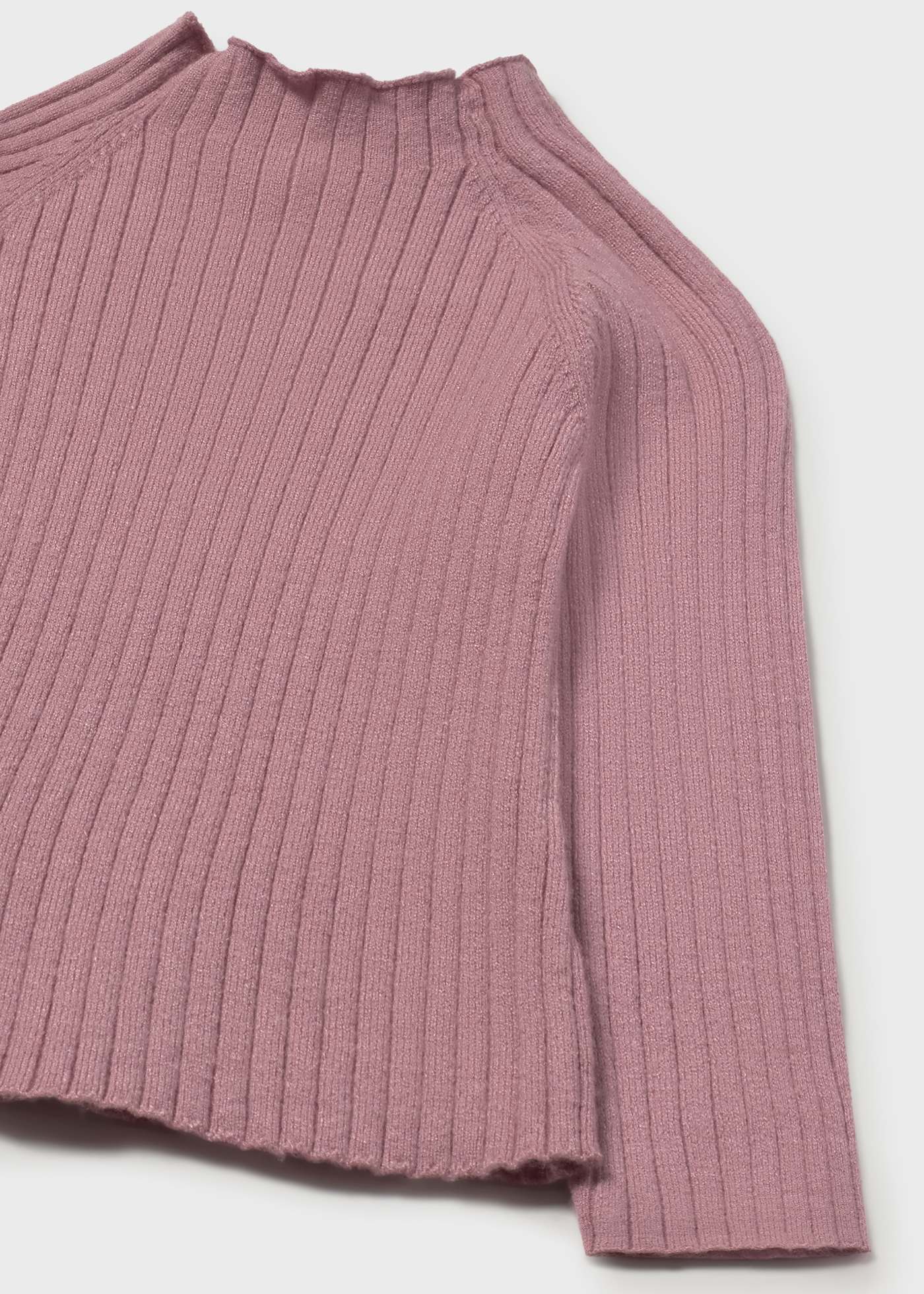 Babys knitted jumper with mid high neck
