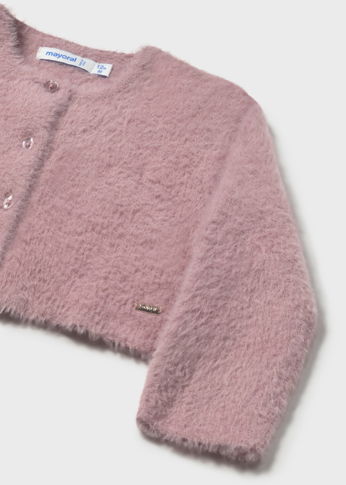 Baby Knit Cardigan with Faux Fur