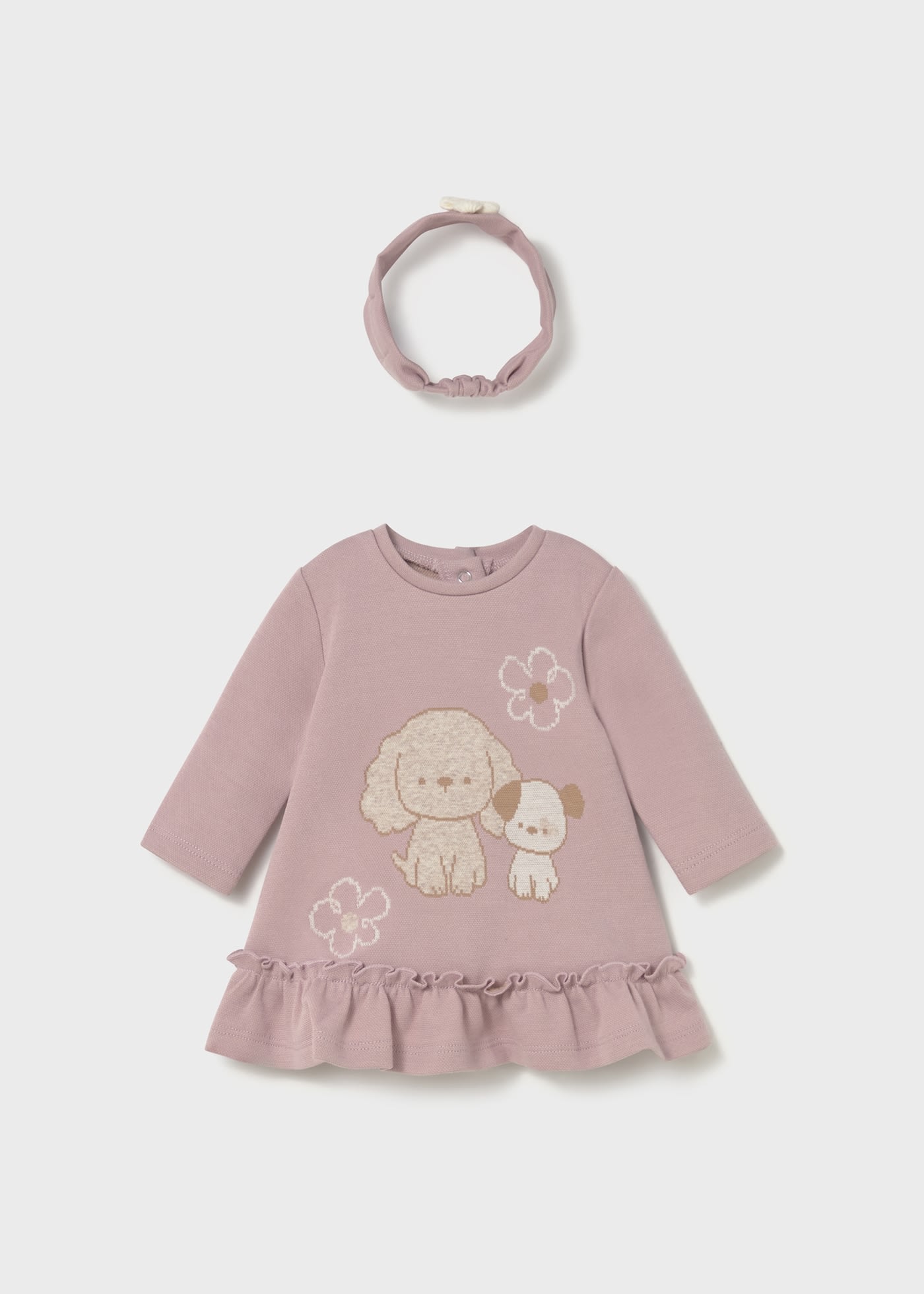 Kleid mit Haarband Neugeborene