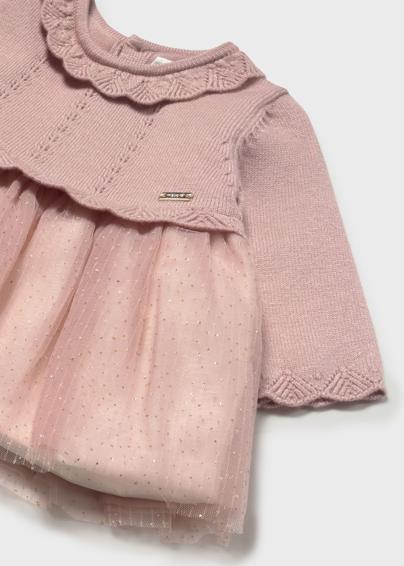 Robe tricot et tulle nouveau-né