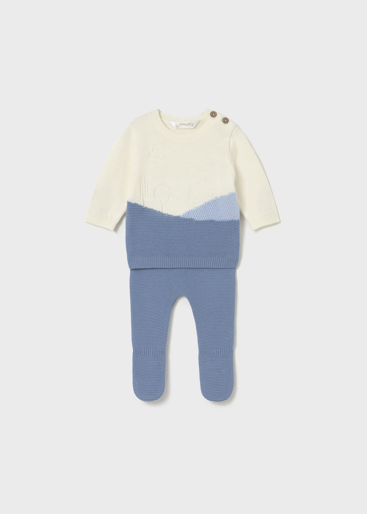 Newborn Knit Pants and Sweatshirt Set