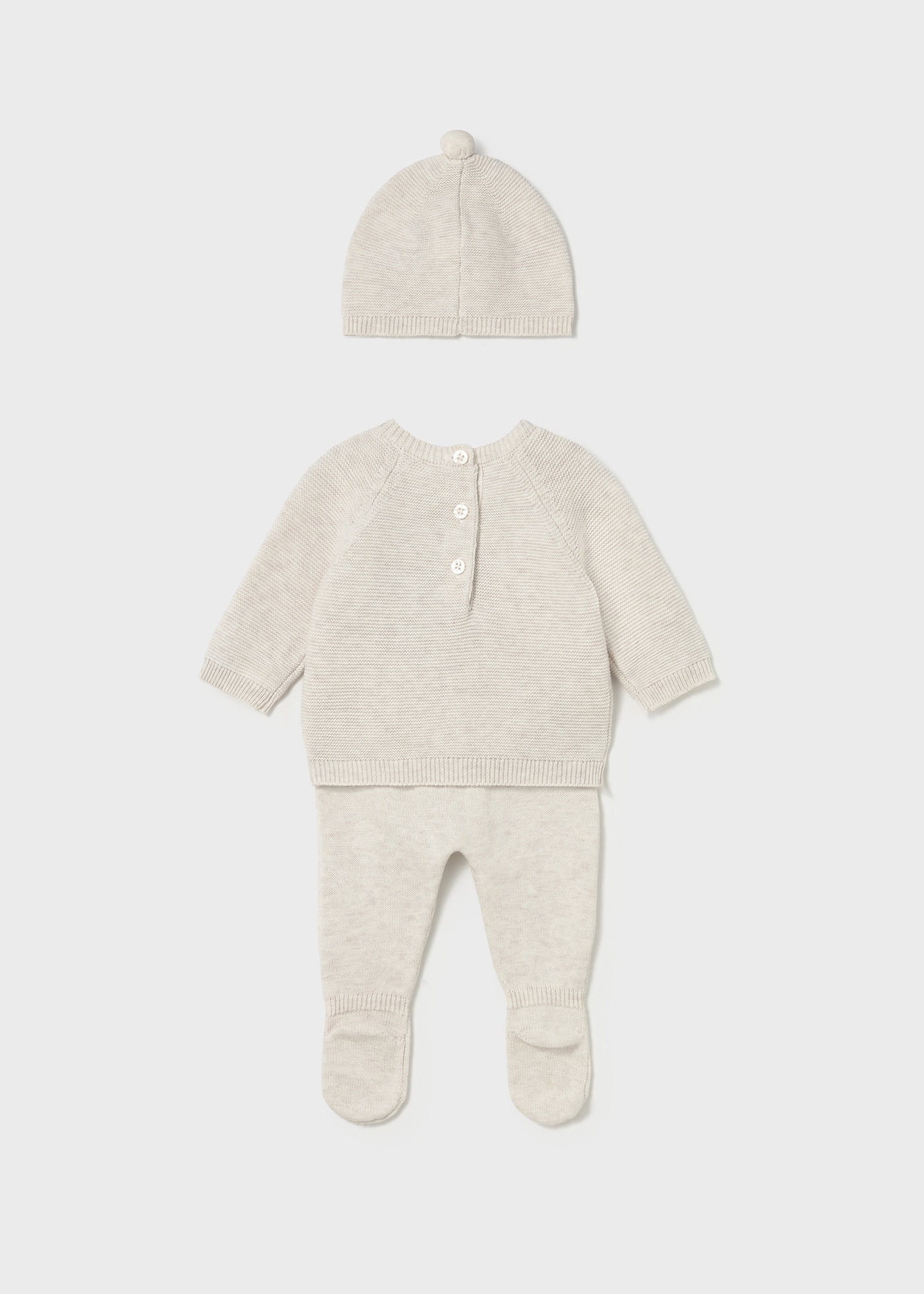 Newborn 3 piece footed trouser set