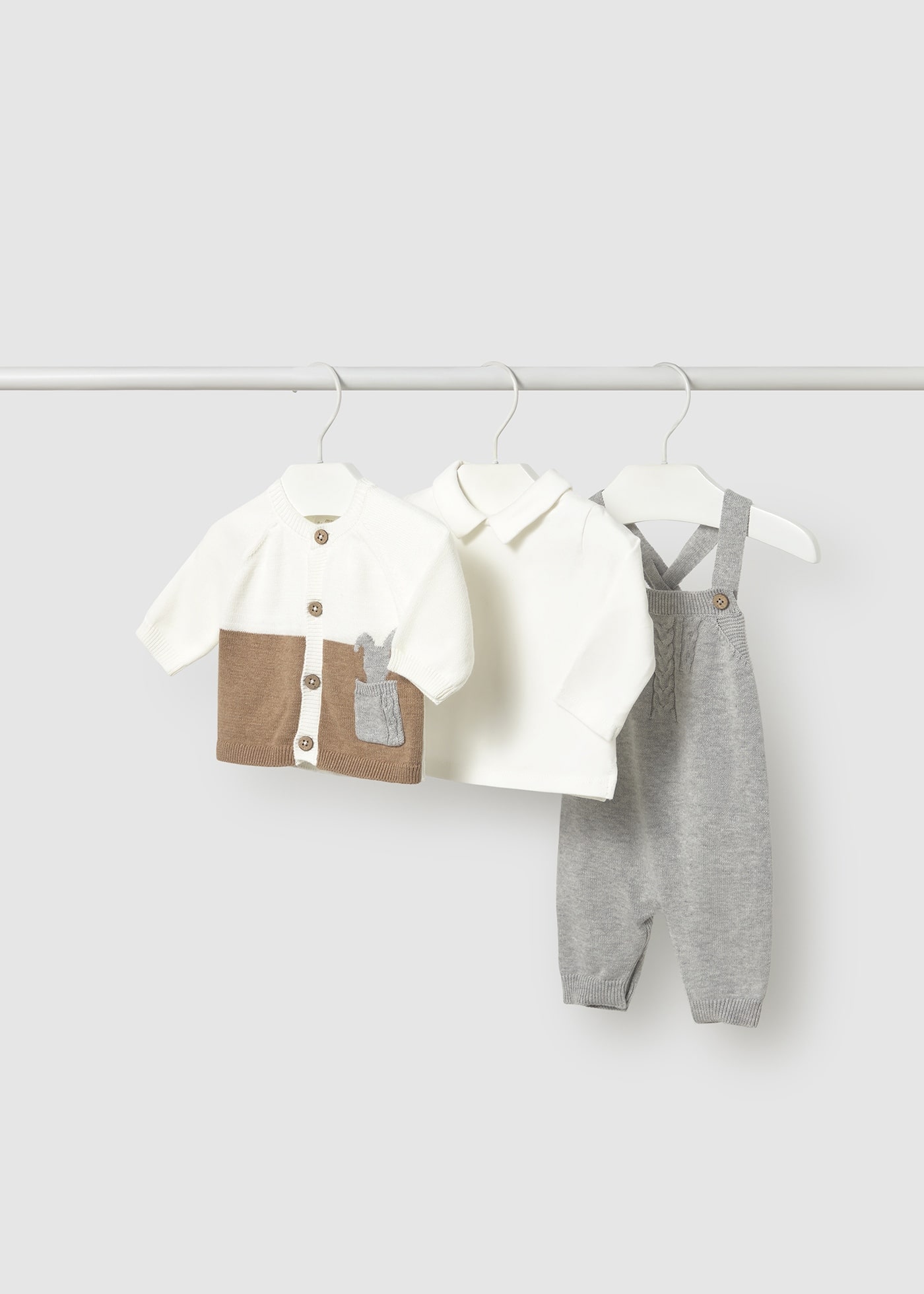 Completo salopette 3 pezzi neonato