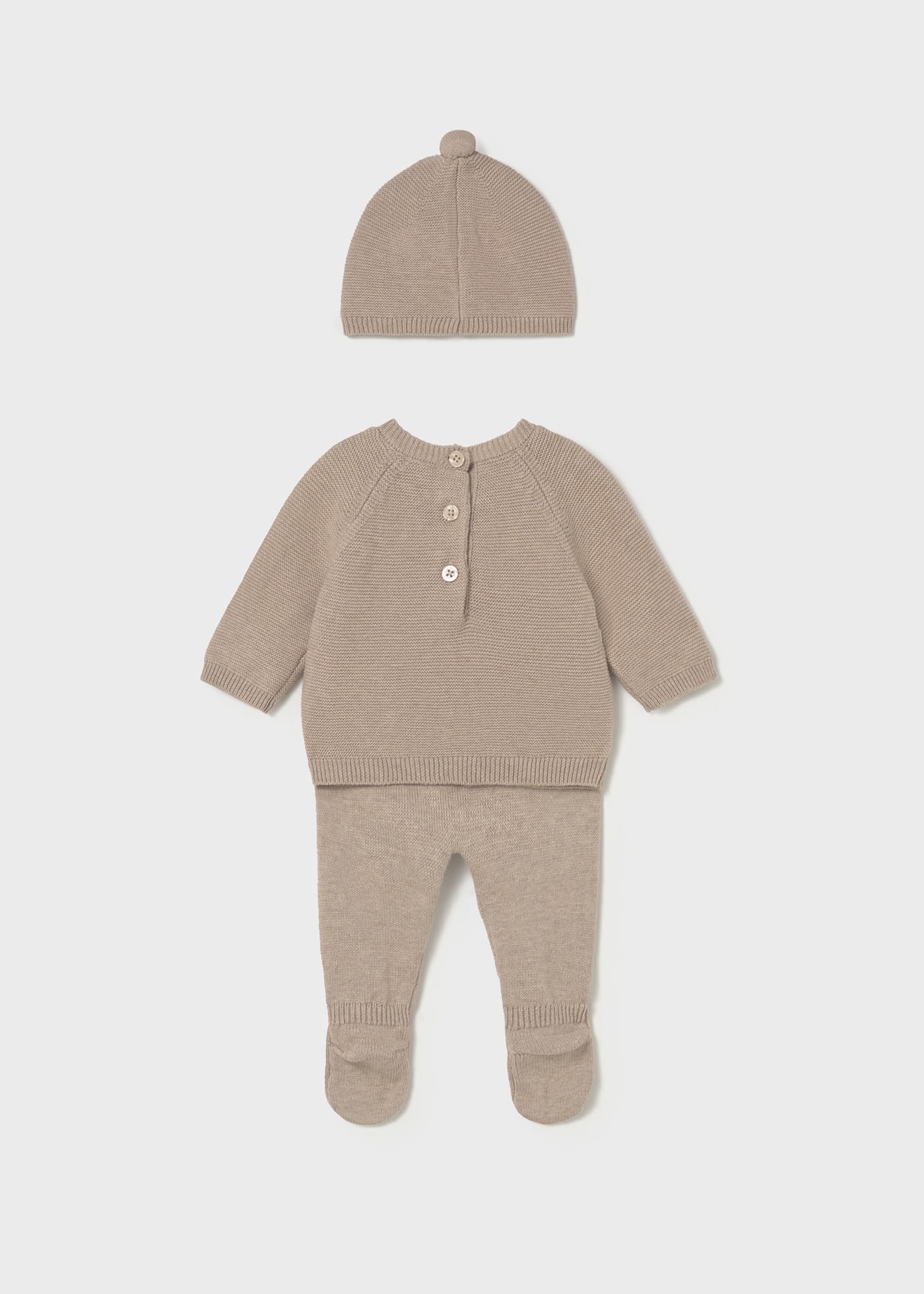 Newborn 3 piece footed trouser set