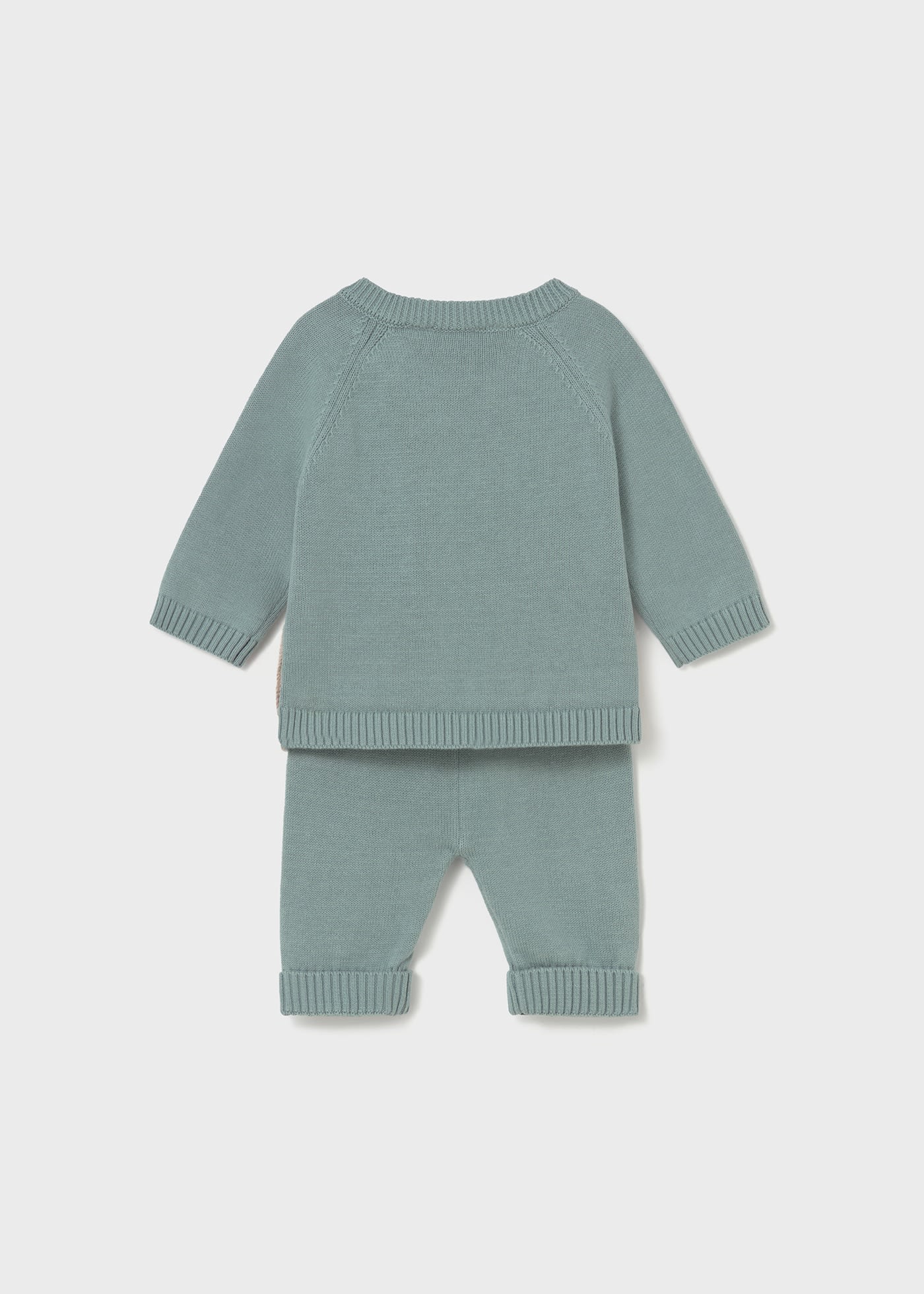 Conjunto pantalón y jersey tricot recién nacido