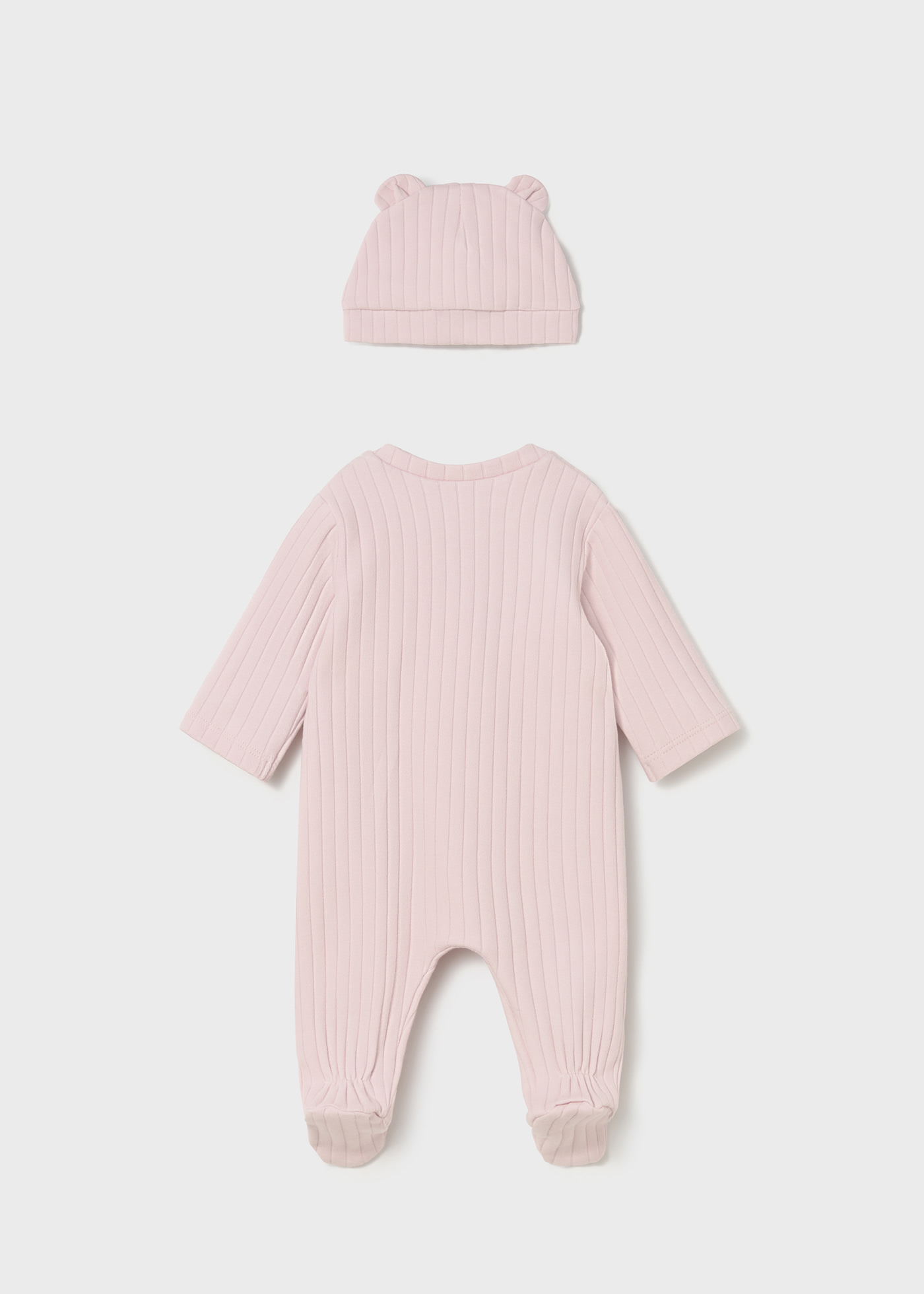 Babygrow com gorro orelhas recém nascida