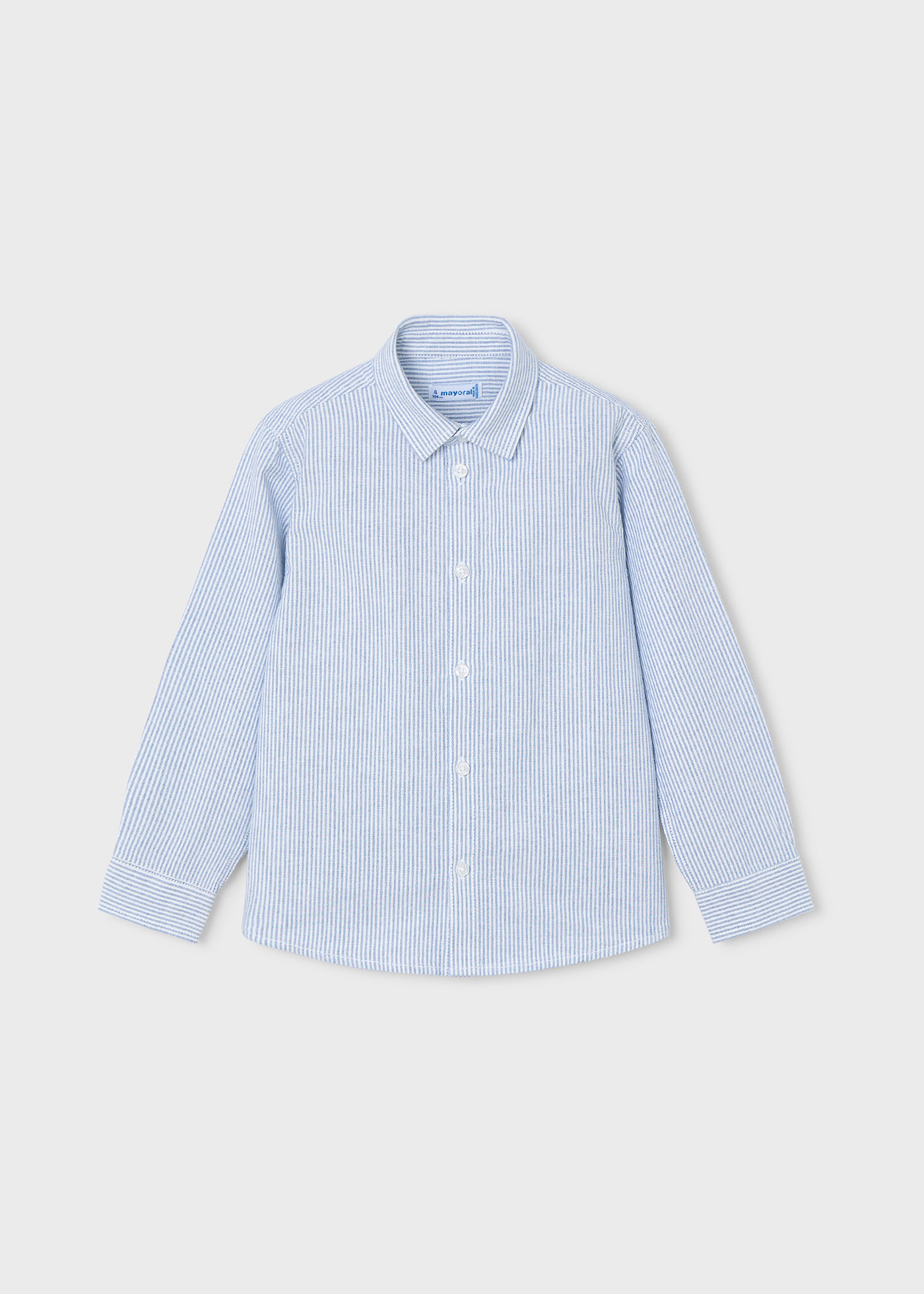 Boy striped oxford collar shirt
