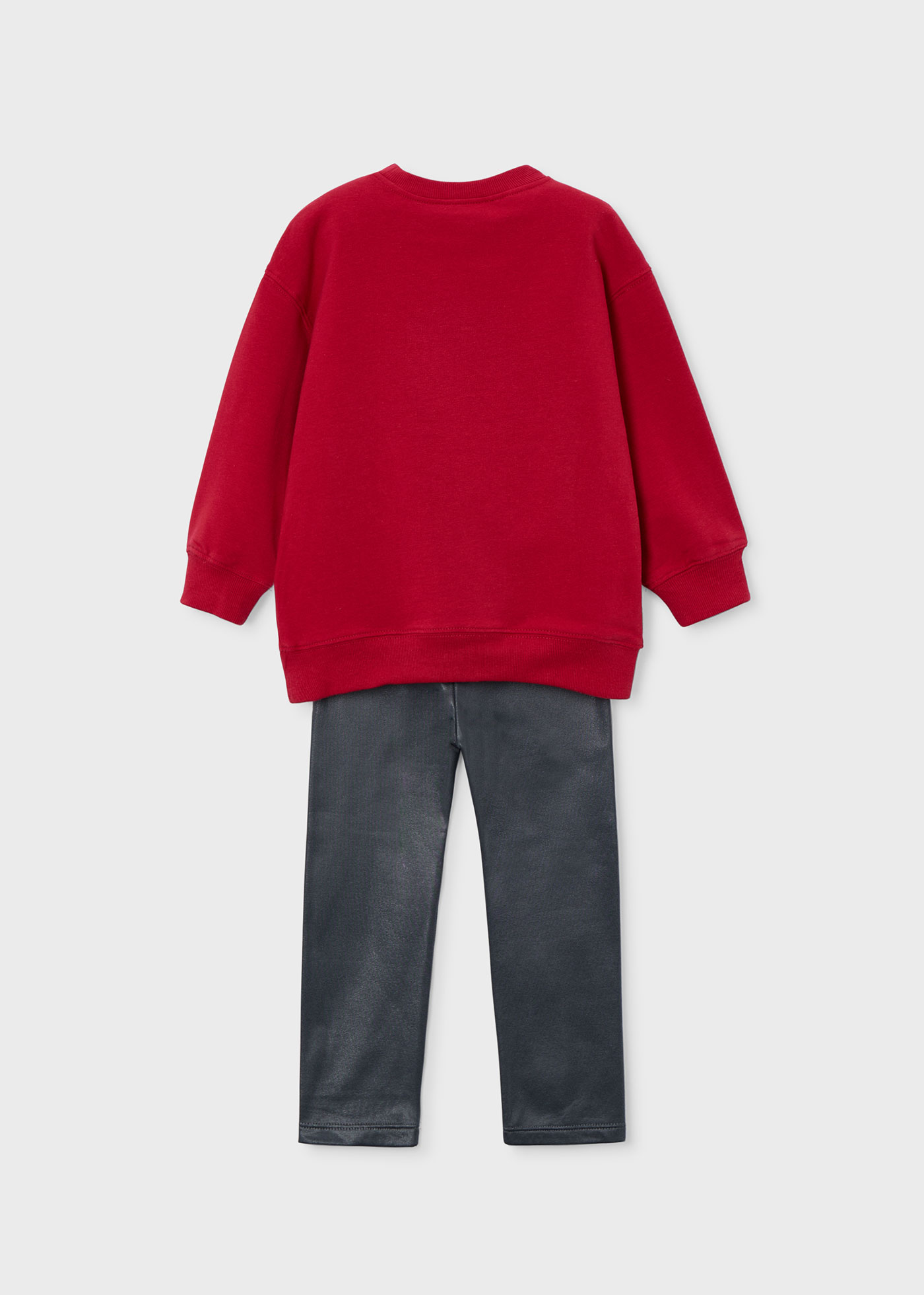 Conjunto legging y sudadera osito niña