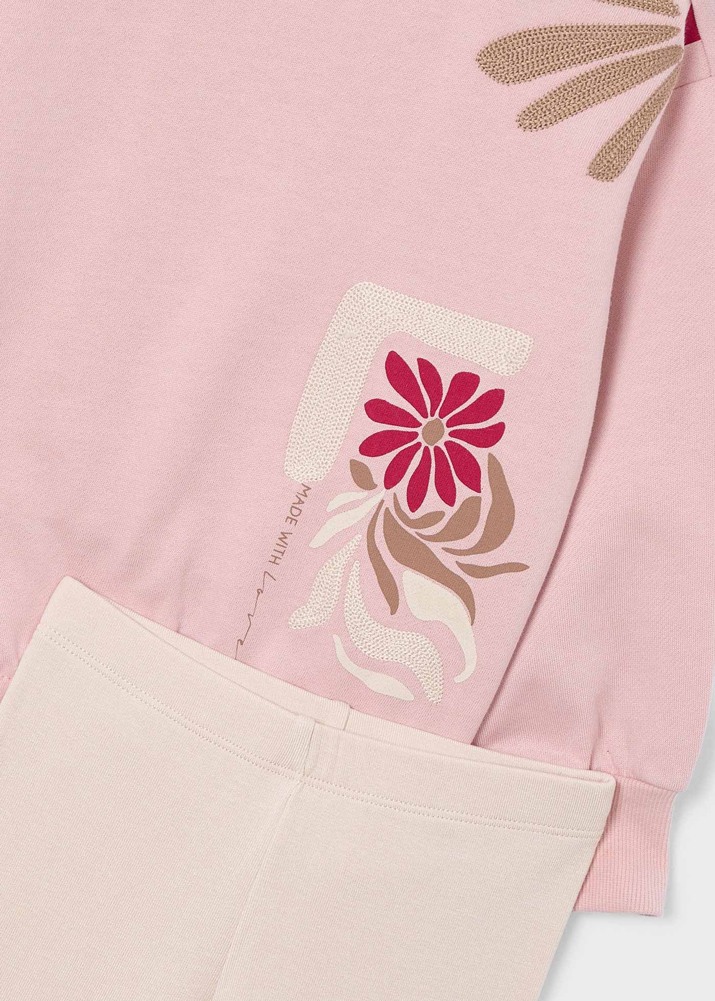Girl Printed Sweatshirt and Leggings Set