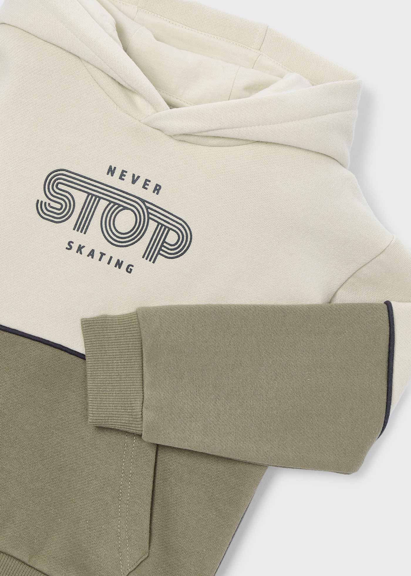 Sweat com contrastes menino