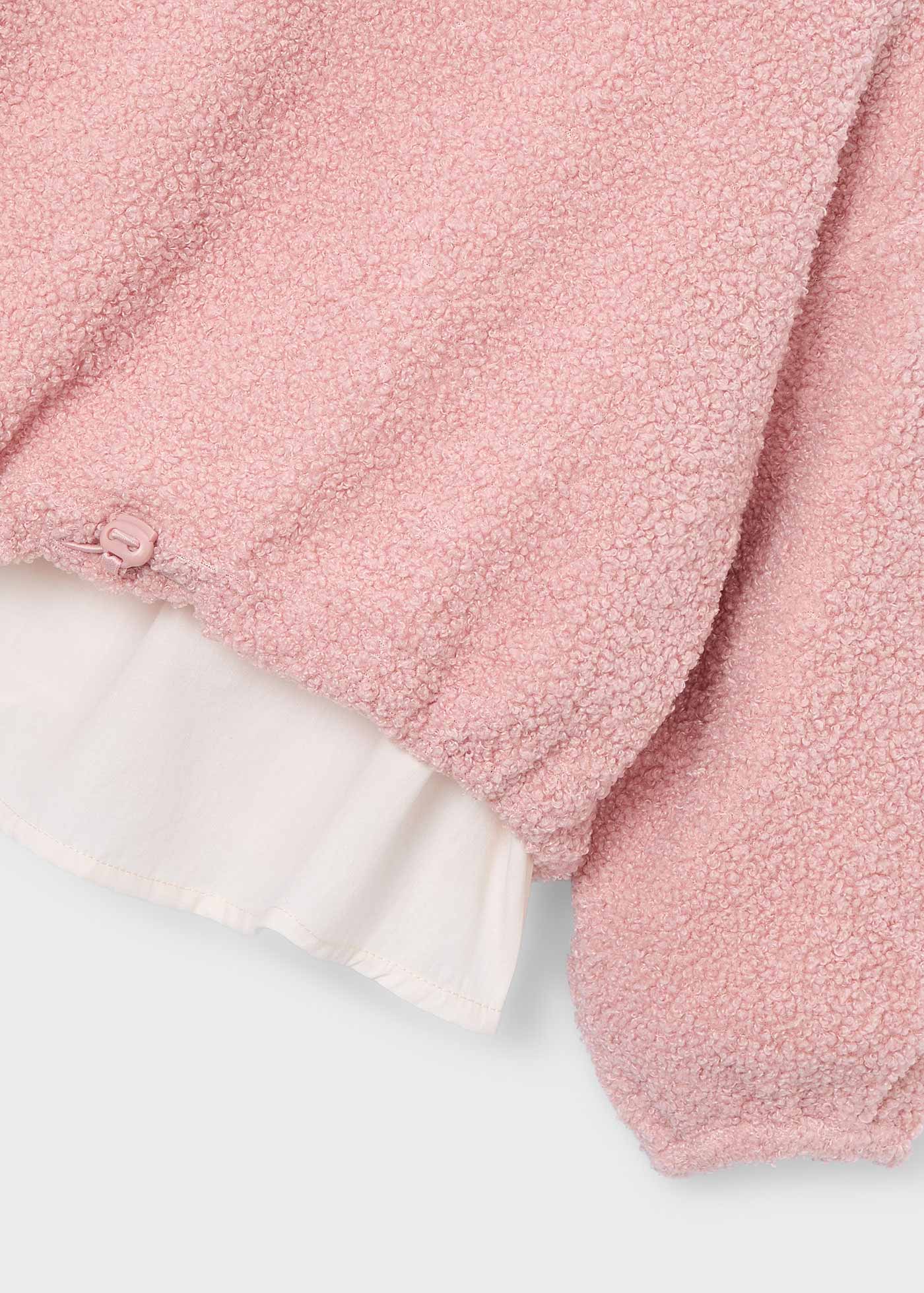 Girl Sweatshirt With Contrast Sherpa