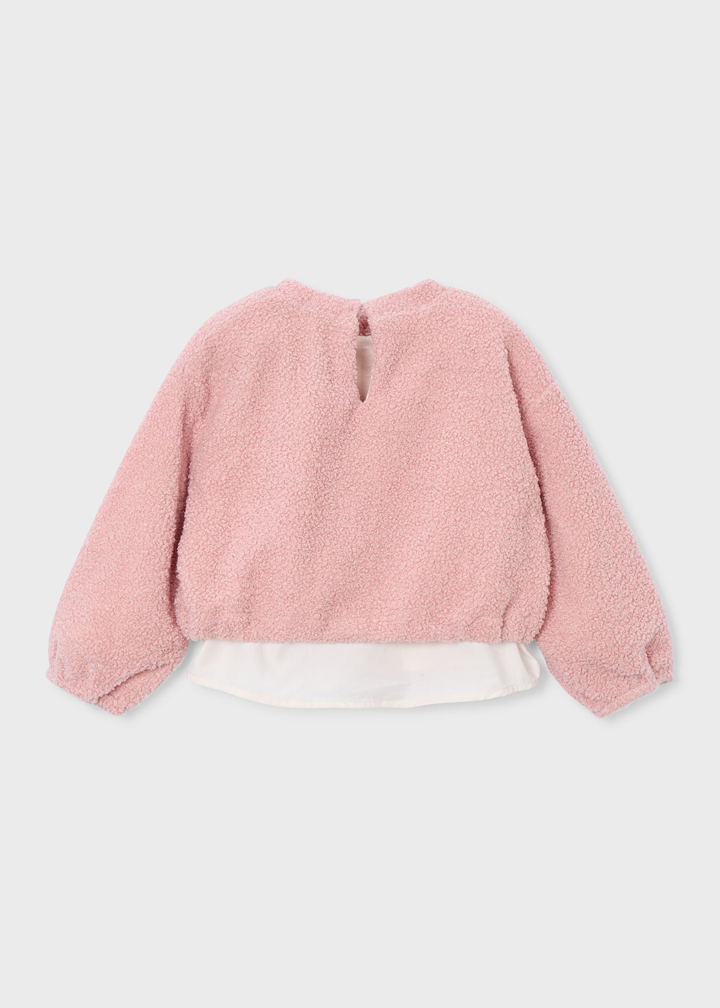 Sweatshirt Lammfellimitat Mädchen