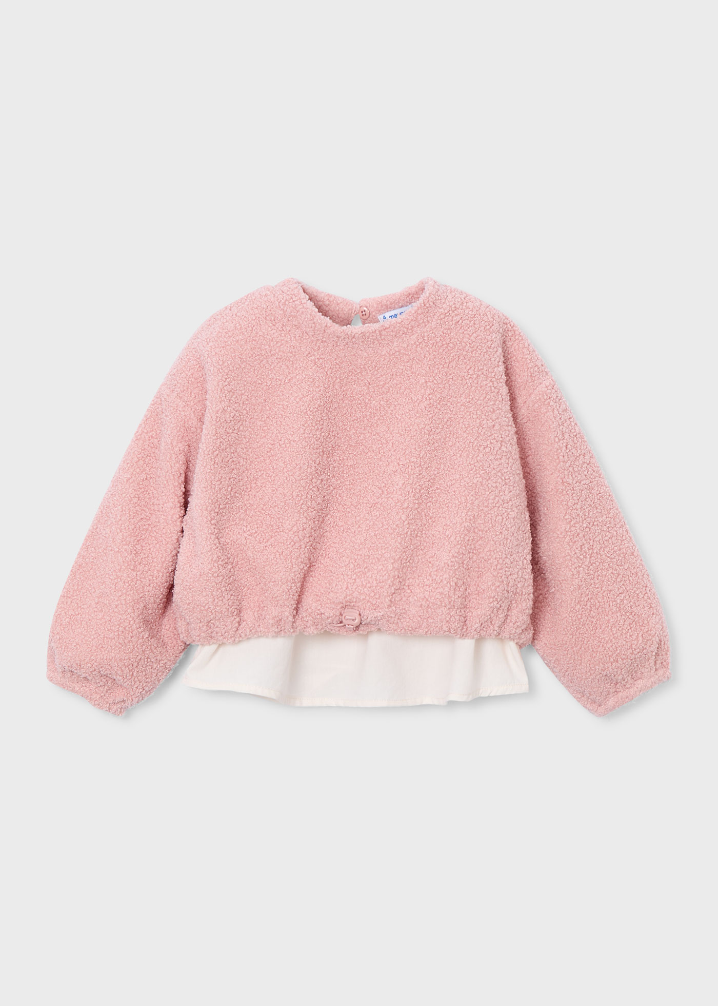 Sweatshirt Lammfellimitat Mädchen