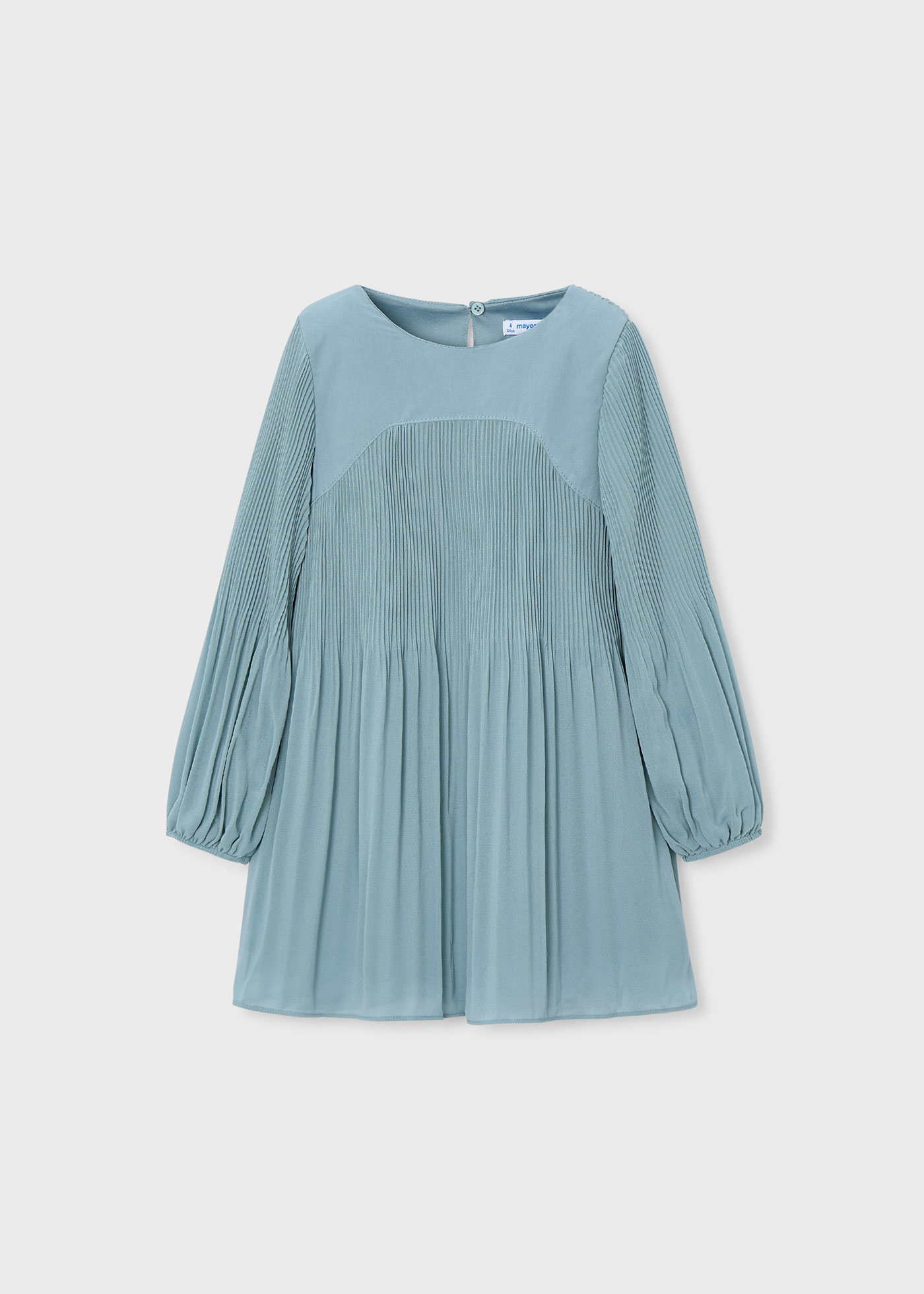 Vestido gasa plisada niña