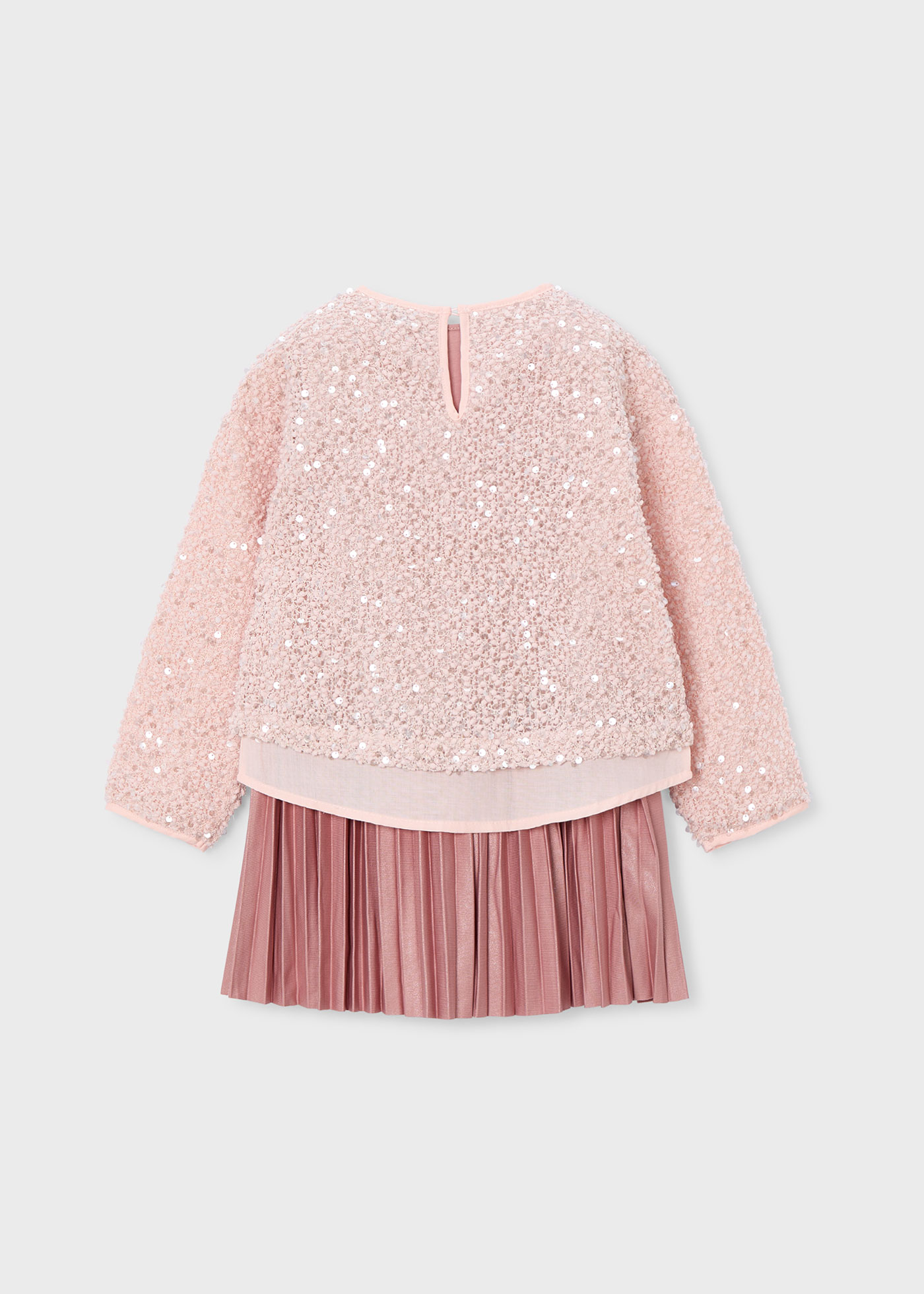 Vestito combined lustrini bambina
