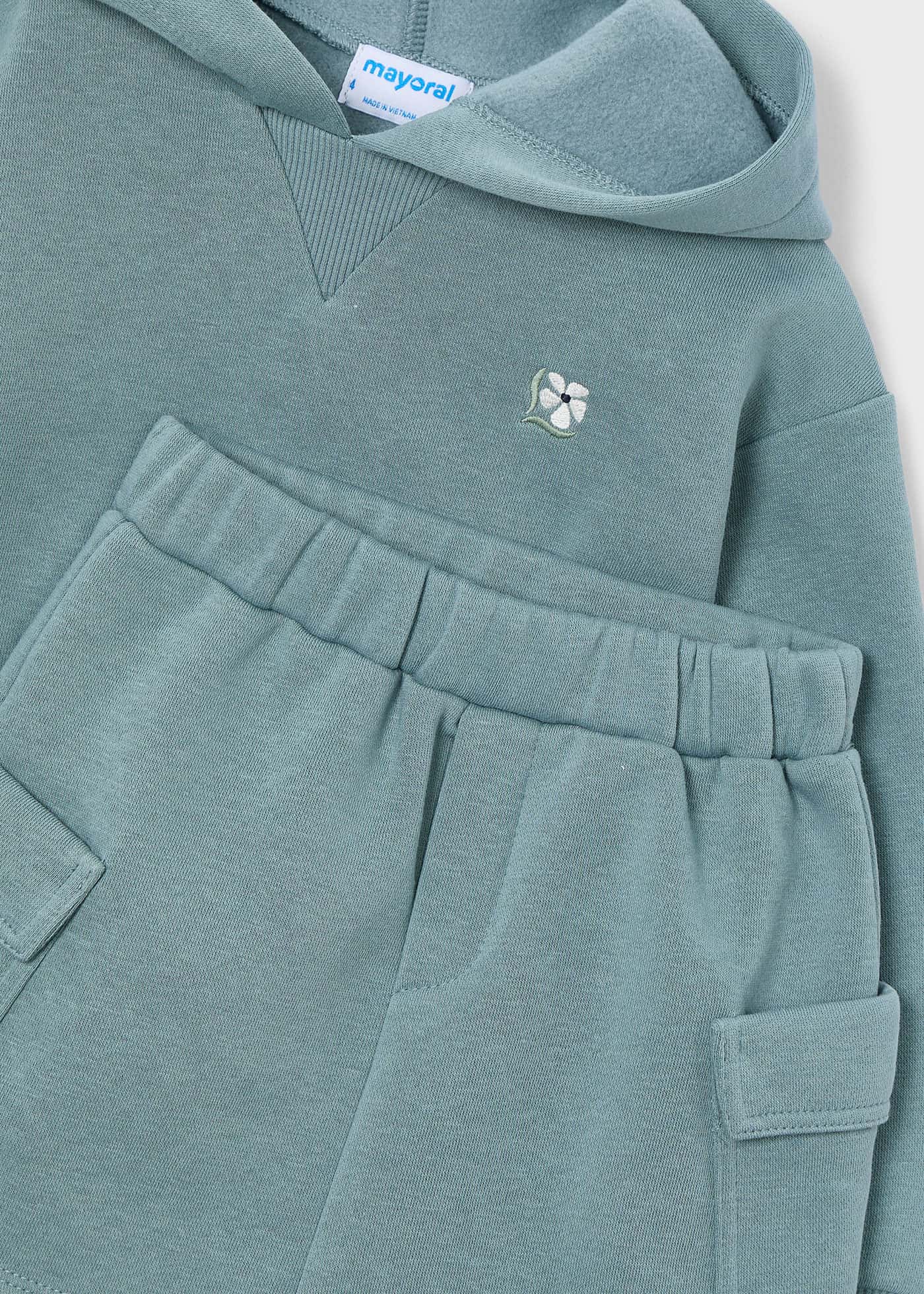 Girls cargo skirt and hoody set