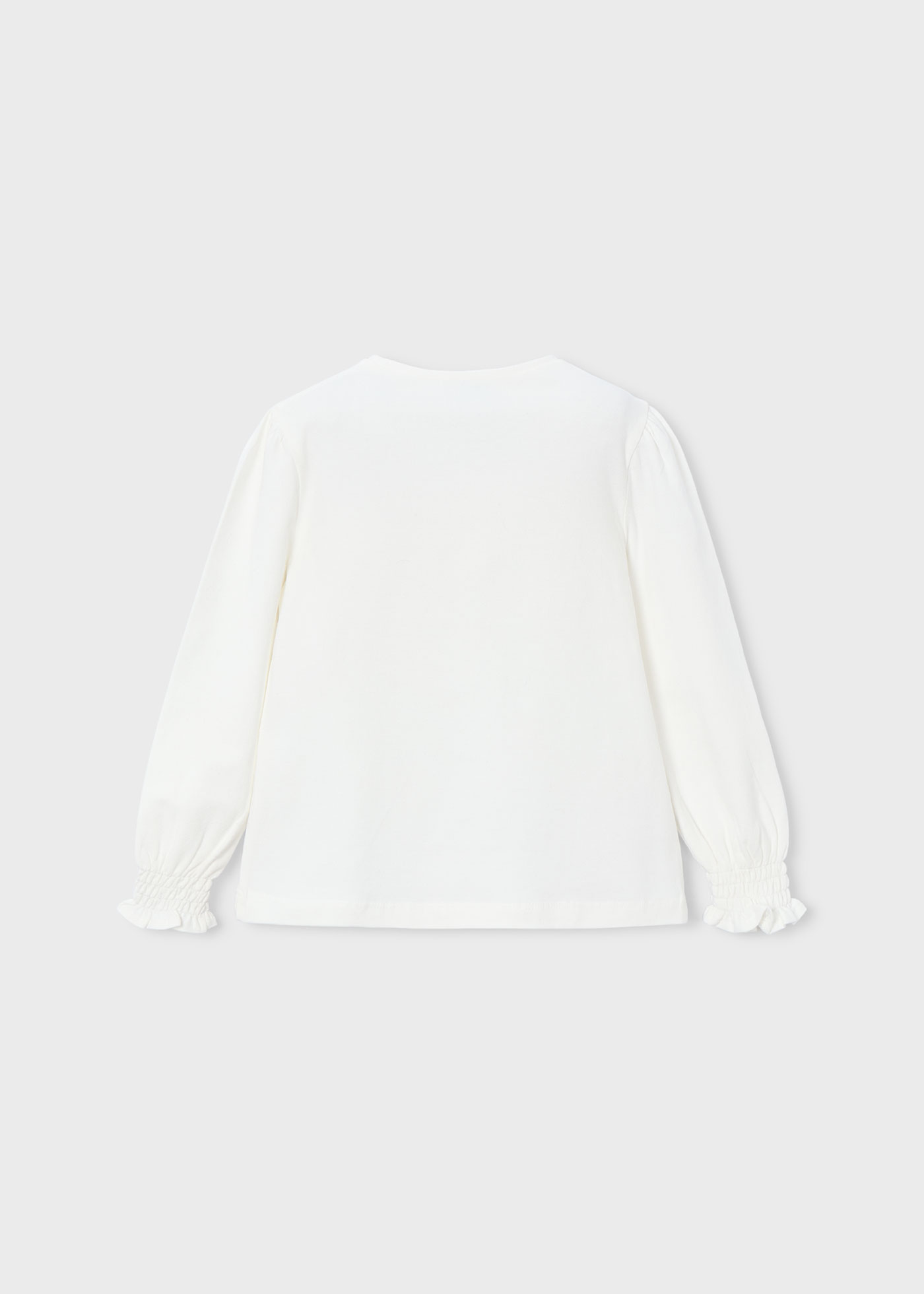 T-shirt applique fleurs fille
