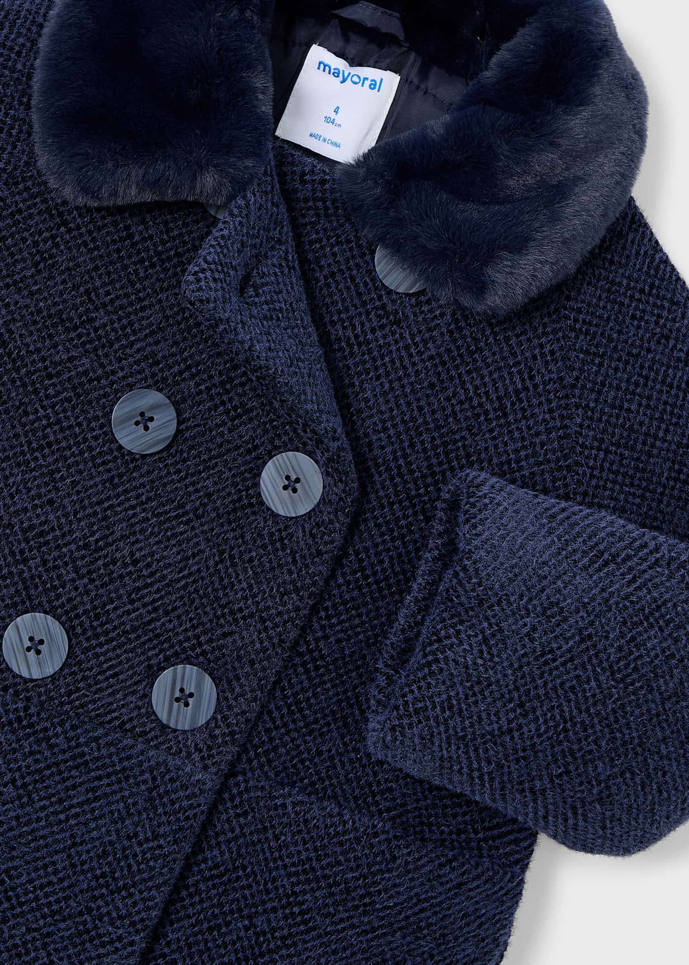 Manteau fourré fille
