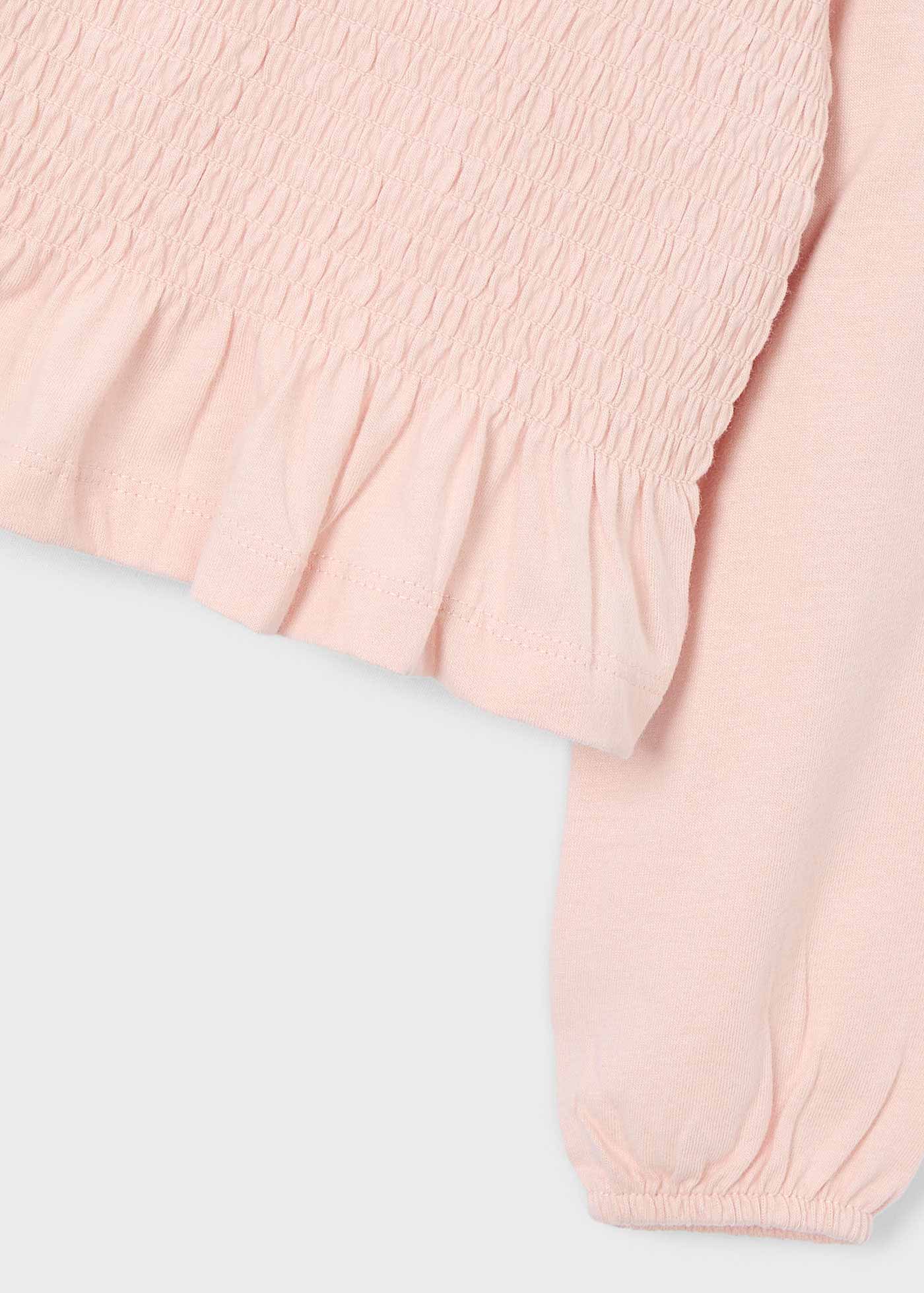Playera nido de abeja niña