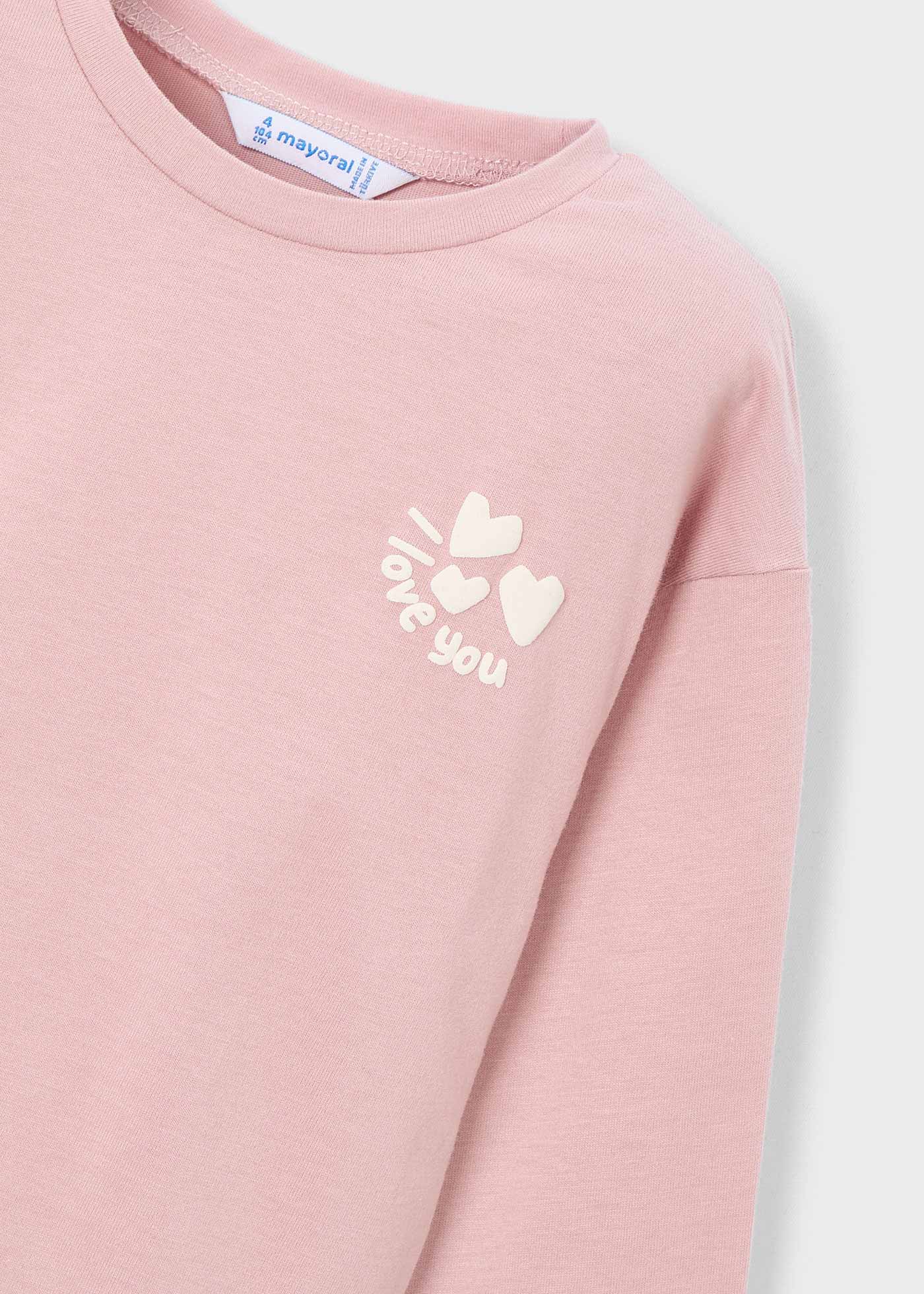 Тениска с графика за момиче Тениска с графика за момиче