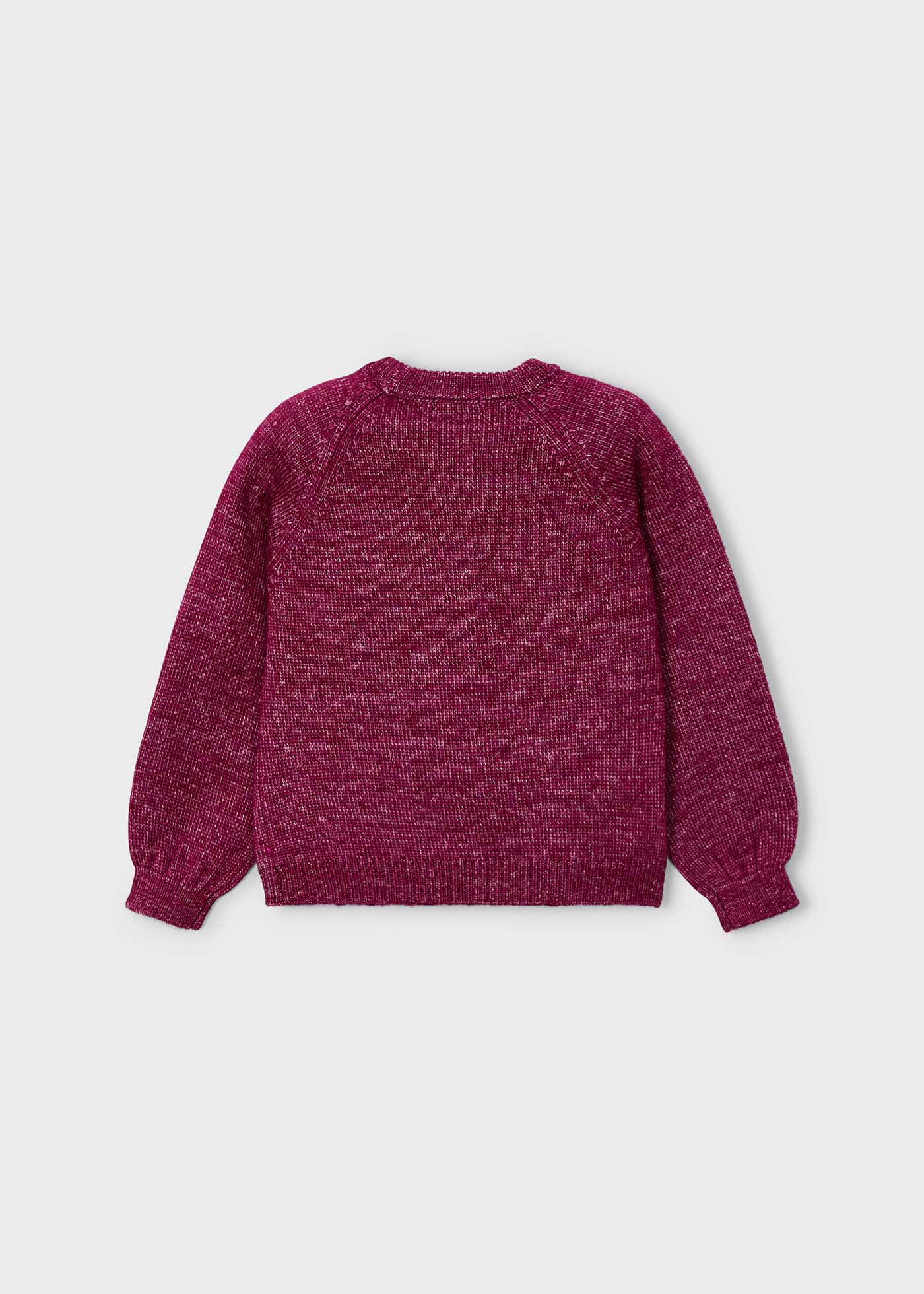 Sweter z kwiatową aplikacją dla dziewczynki