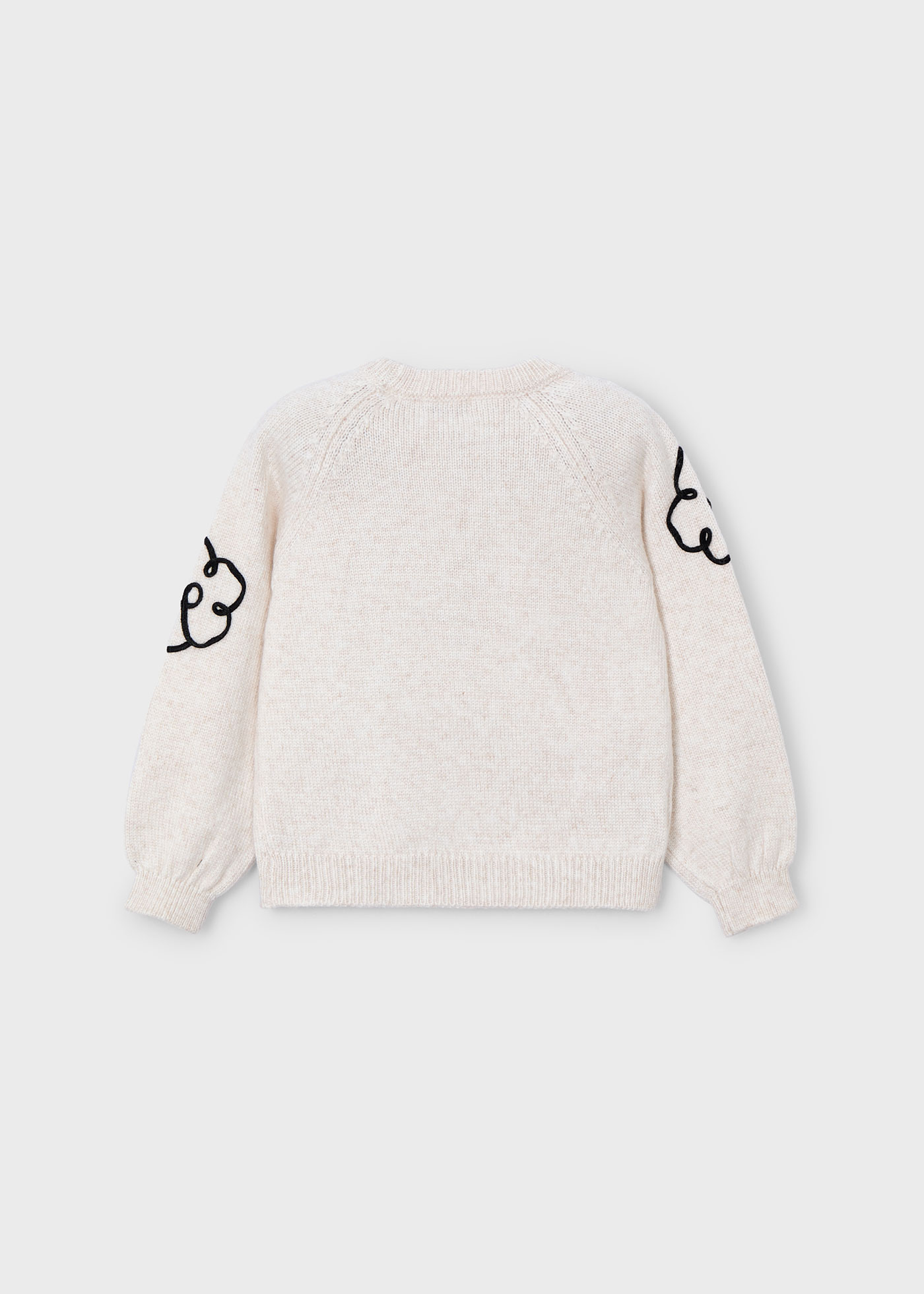 Pullover Blumenapplikation Mädchen