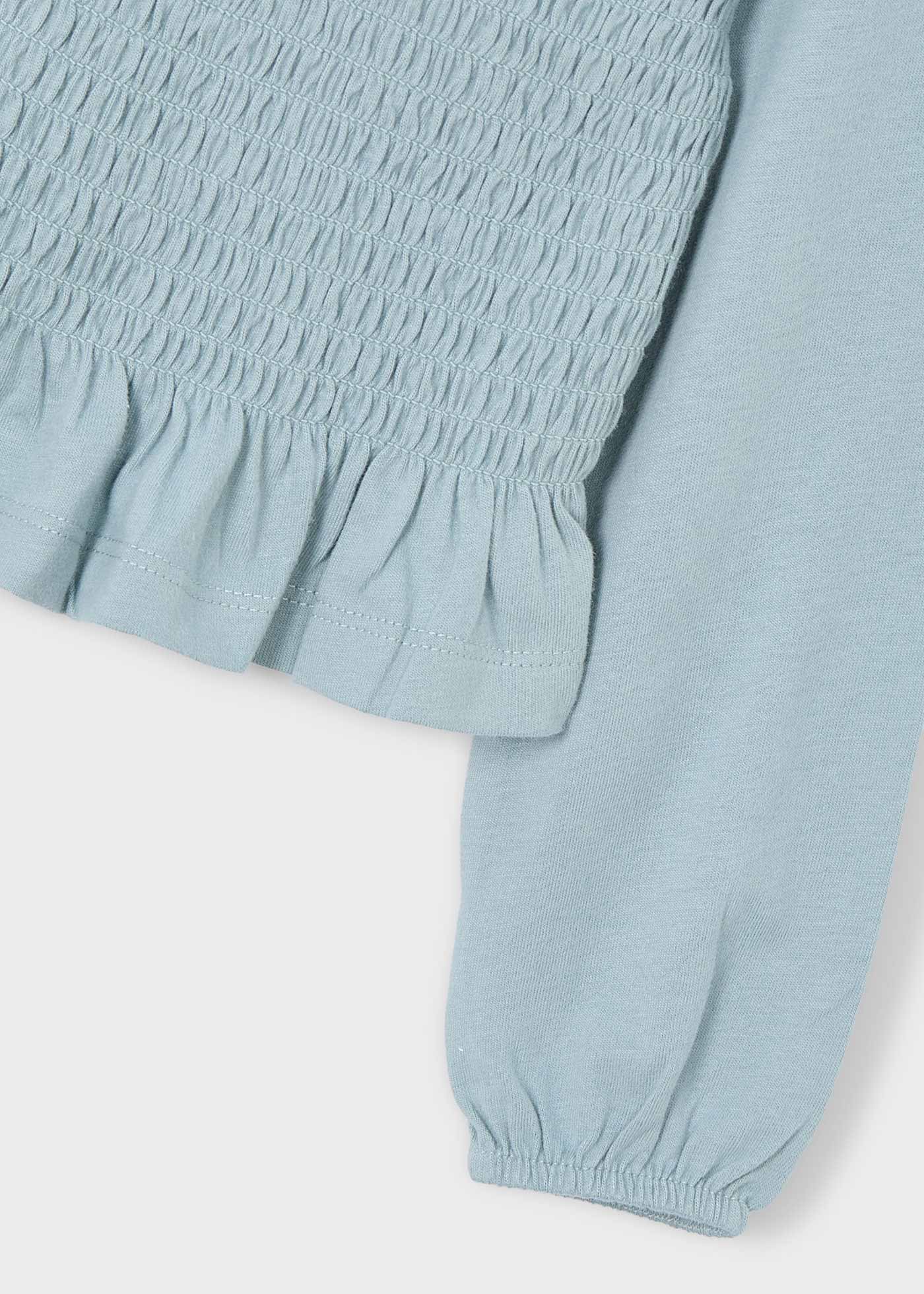 Playera nido de abeja niña