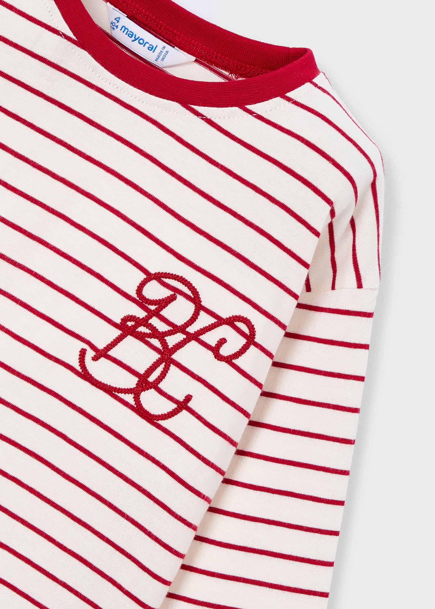 Playera rayas unisex infantil