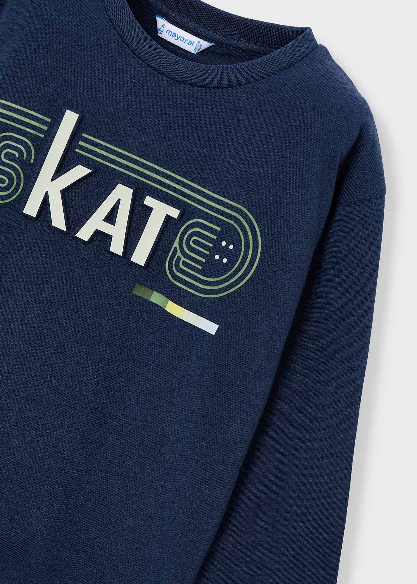 Тениска с надпис skate за момче