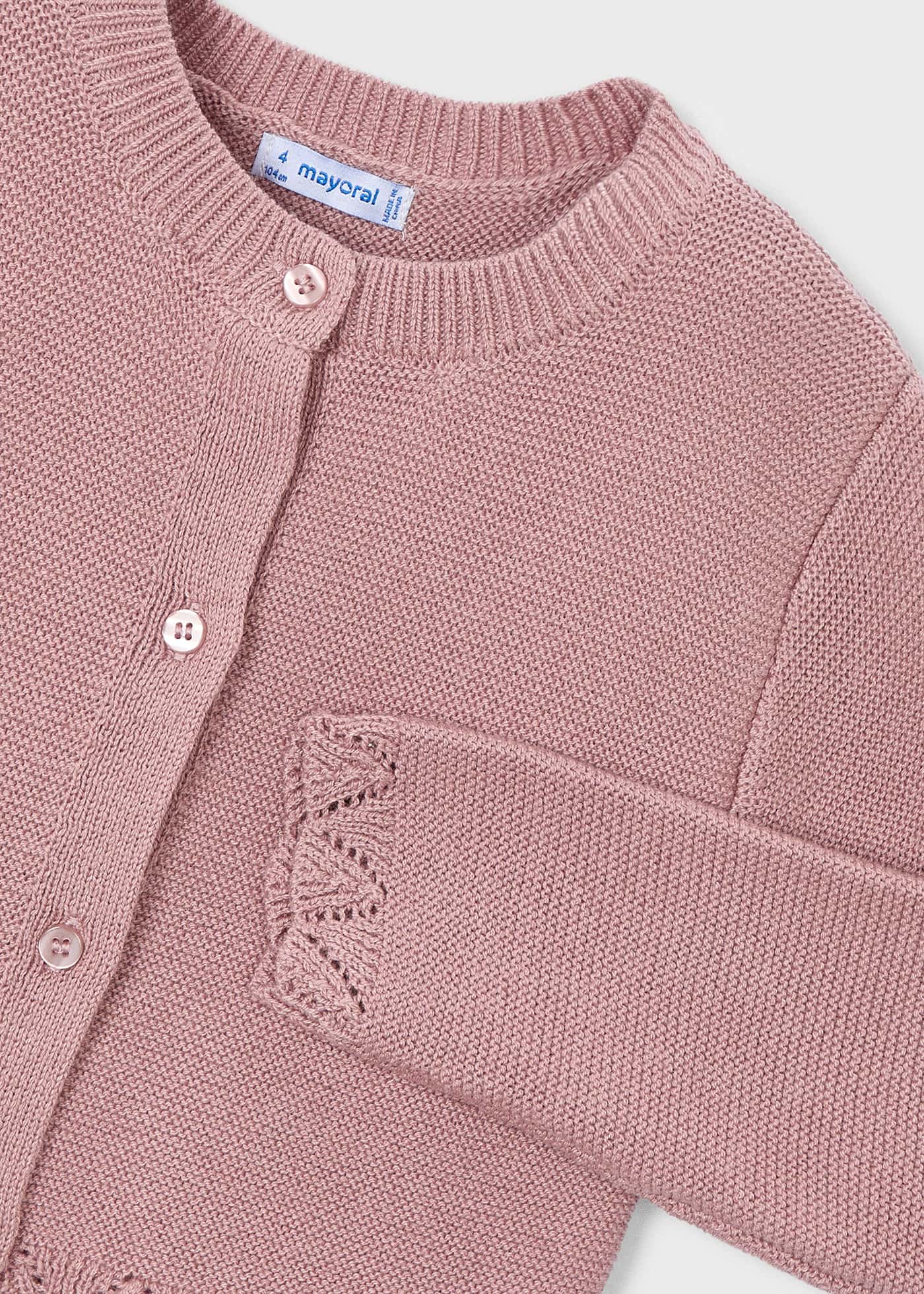 Cardigan tricot fetita