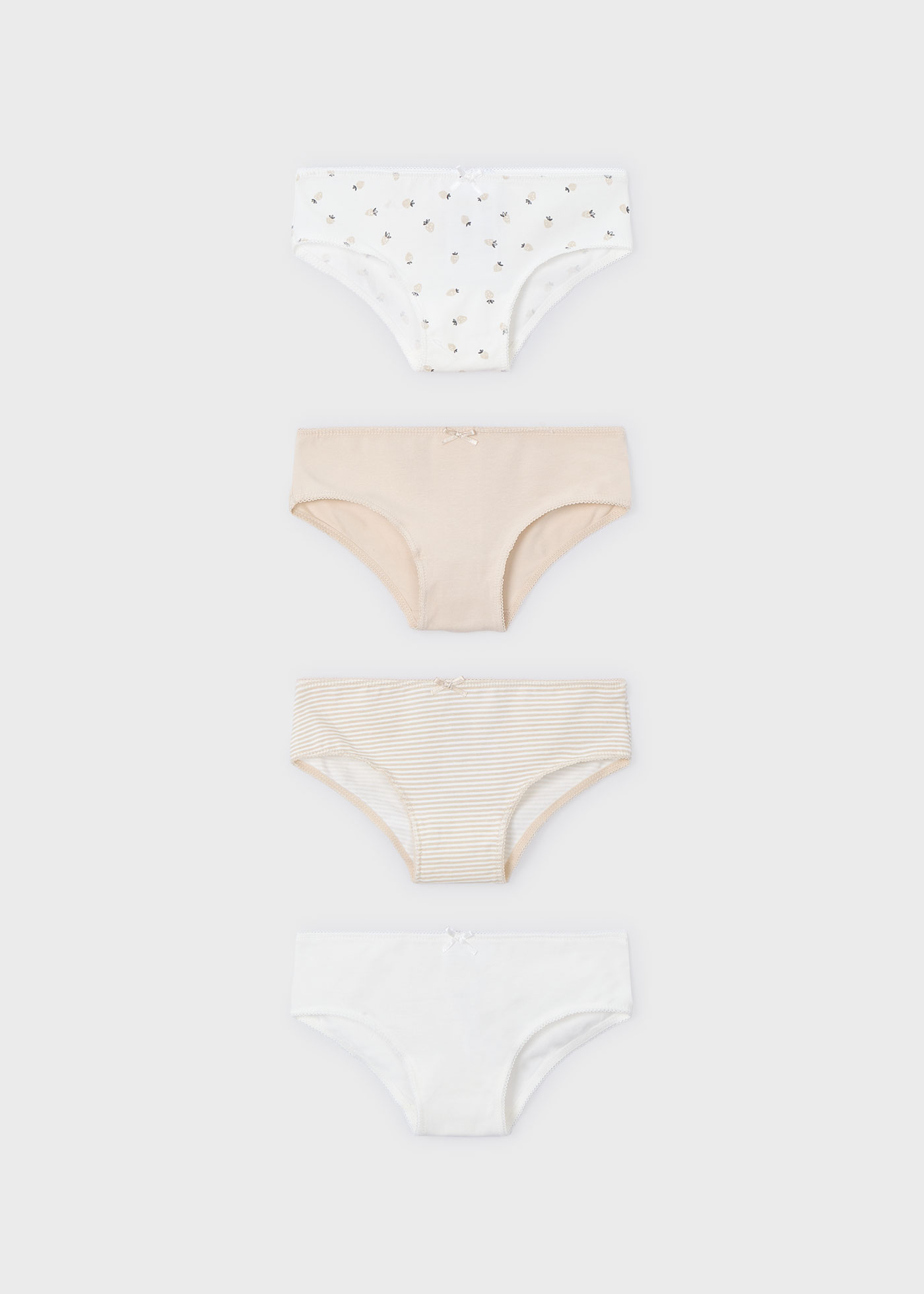 Set 4 mutandine bambina