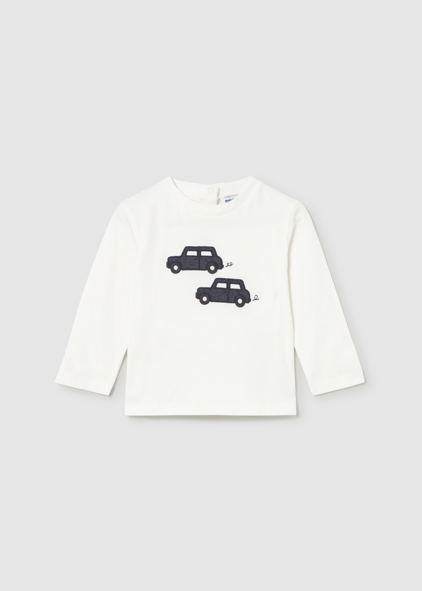 Babys car embroidered t-shirt