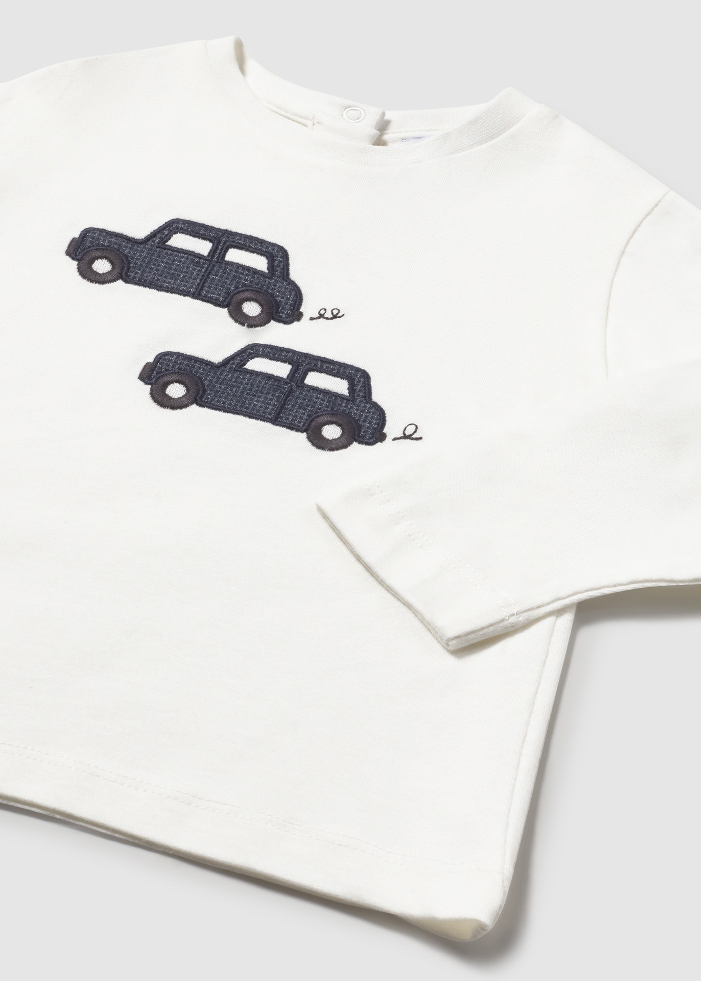 Babys car embroidered t-shirt